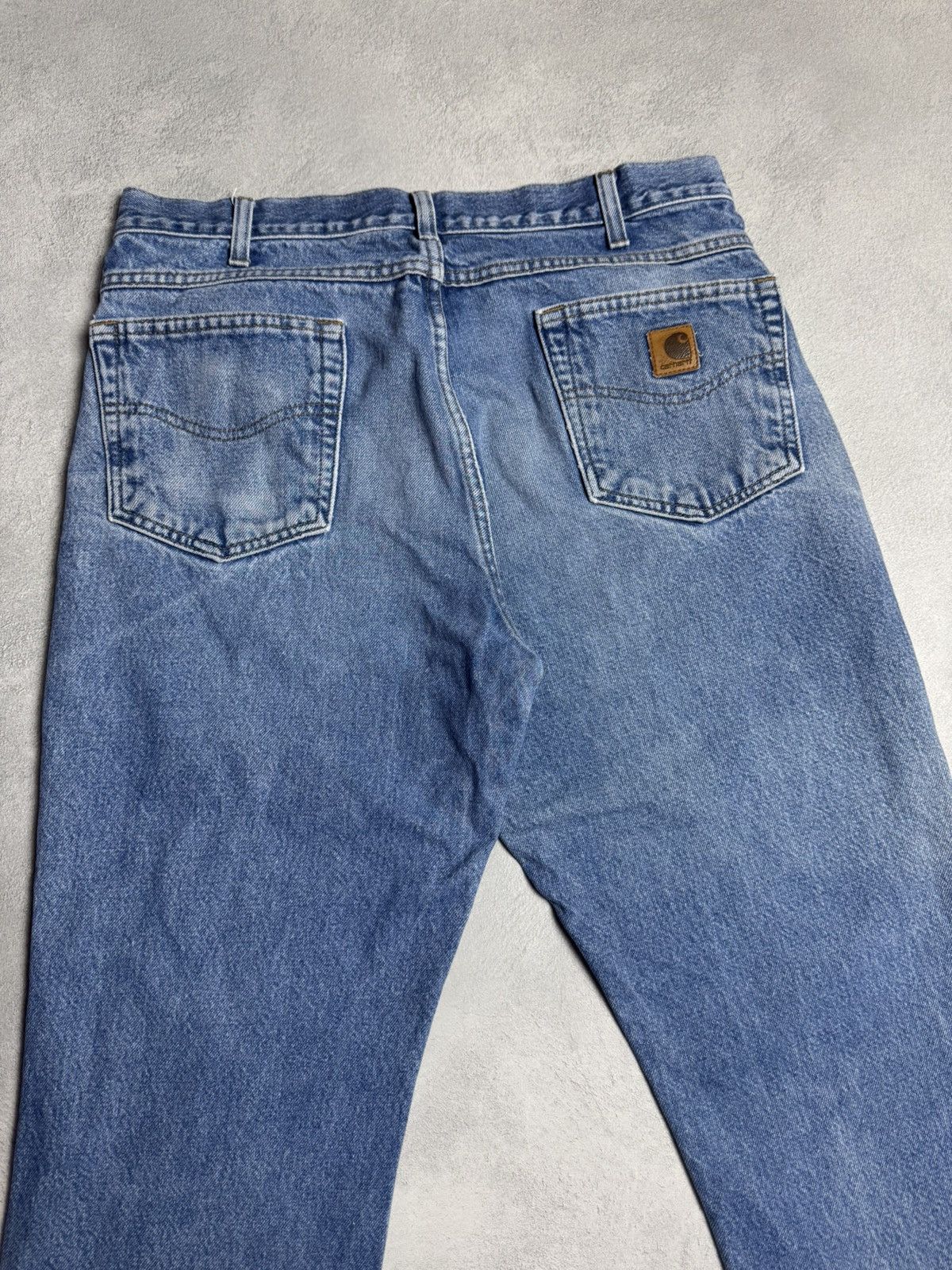 Carhartt 1990s Carhartt B 18 DST Vintage Straight Denim Jeans Size US 36 / EU 52 - 3 Thumbnail