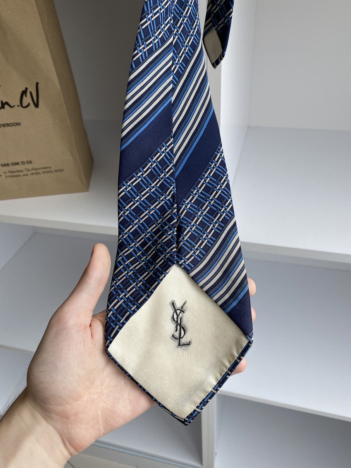 Vintage × Yves Saint Laurent Vintage Yves Saint Laurent Tie Size ONE SIZE - 5 Thumbnail