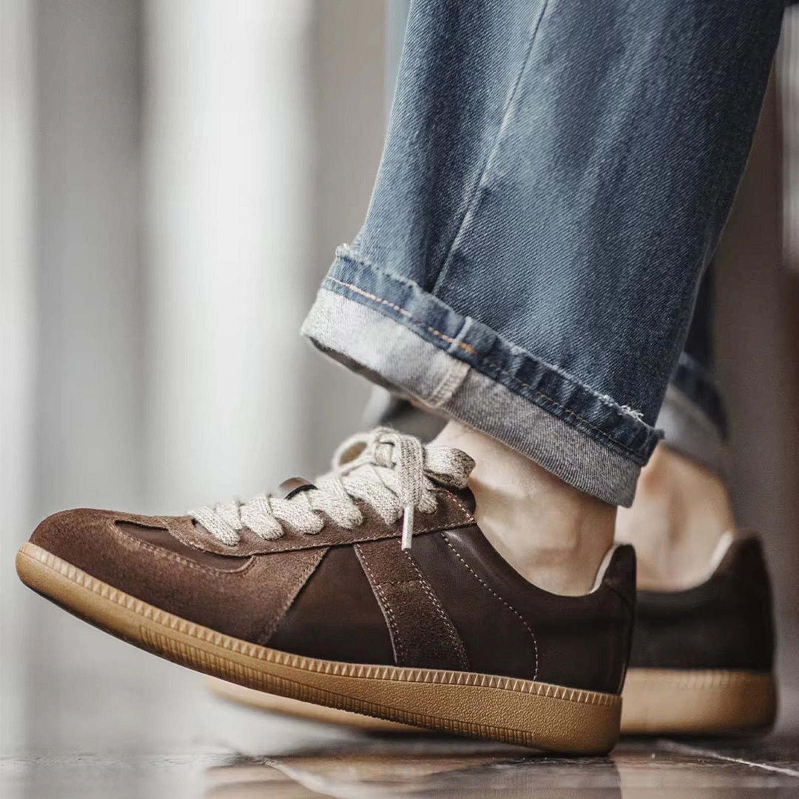 Other Brown Nubuck Leather Casual Trainers Size US 9 / EU 42 - 7 Thumbnail