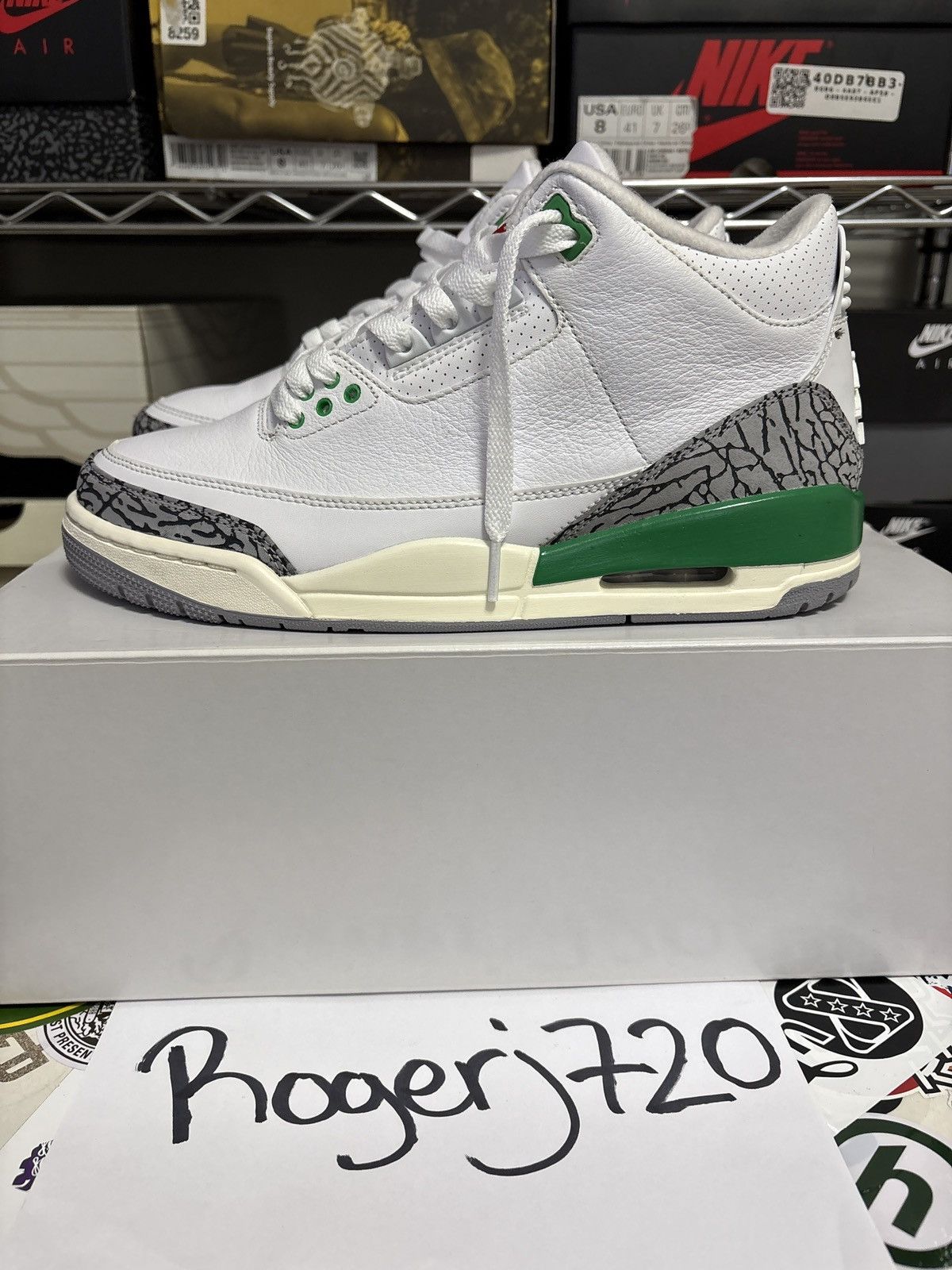 Jordan Brand Lucky Green Jordan 3s ( Men size 8 ) Size US 8 / EU 41 - 1 Thumbnail
