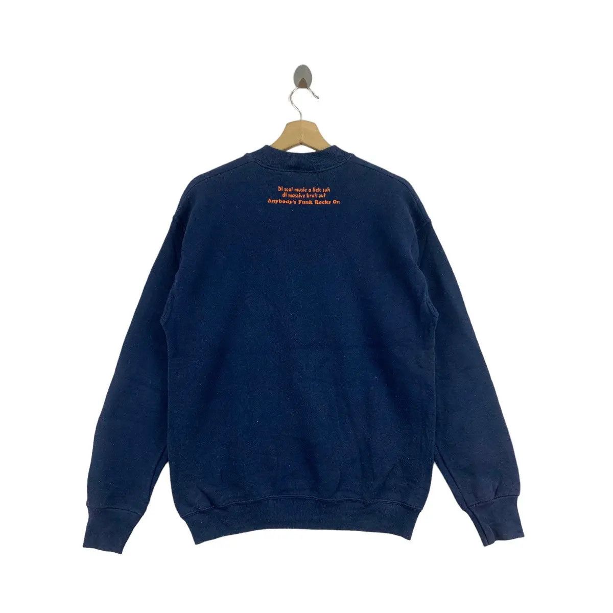 Vintage Vtg AFRO ANYBODY FUNK Soul Music Rocks On Sweatshirt Size M / US 6-8 / IT 42-44 - 6 Thumbnail