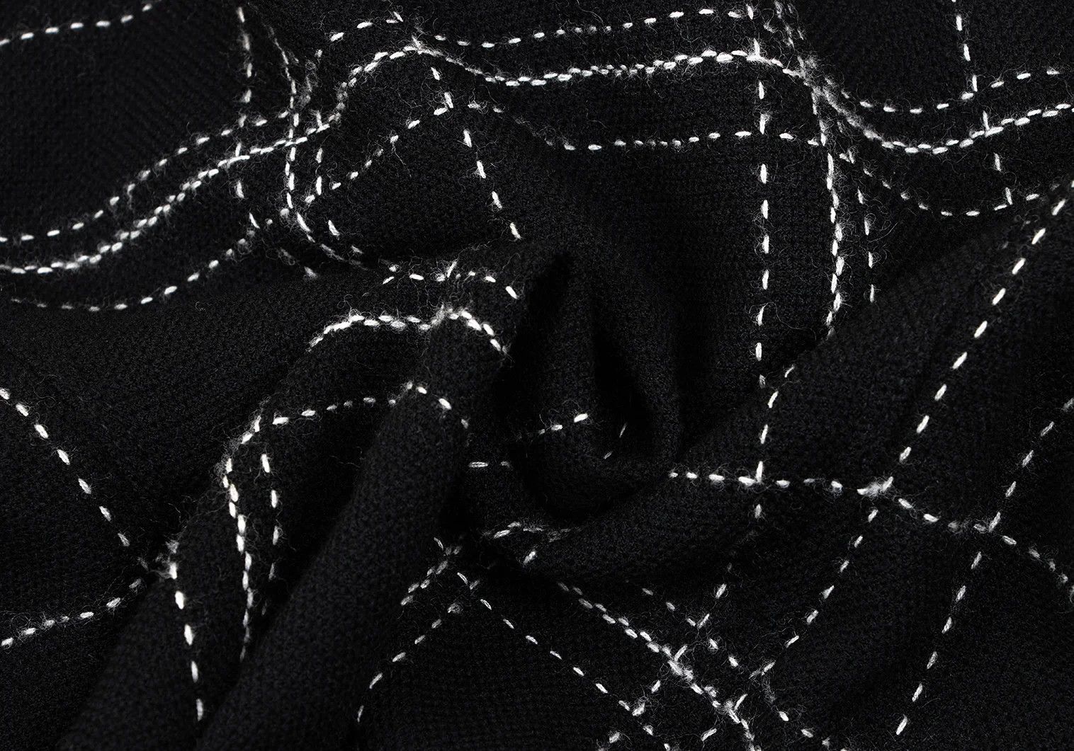 Junya Watanabe Corduroy Stitch Wool Trucker Jacket in Black, Size XS Size US XS / EU 42 / 0 - 17 Thumbnail