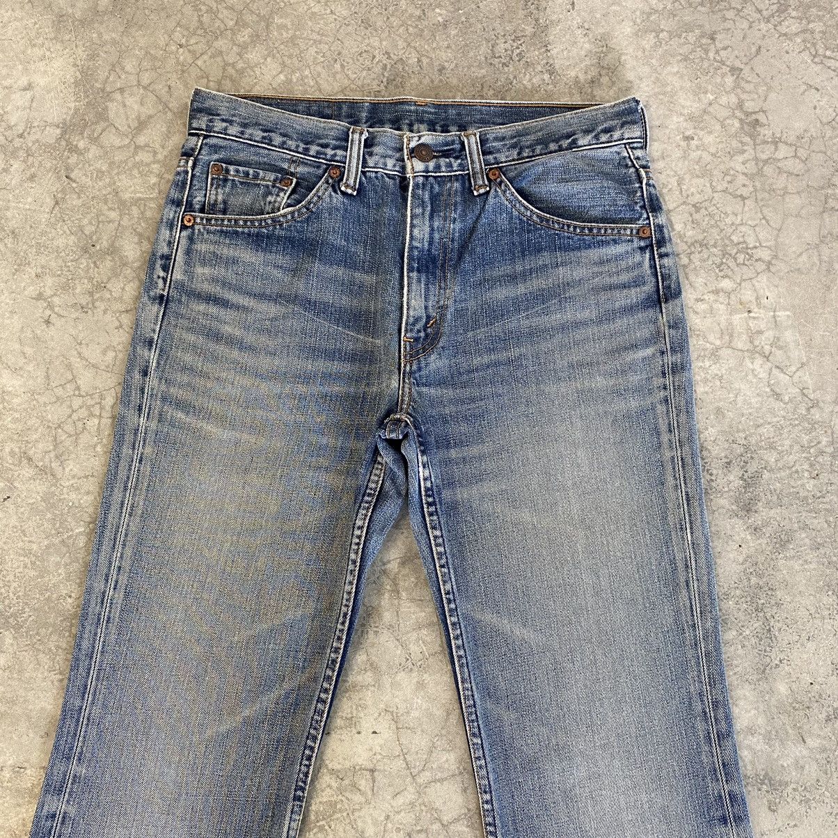 Levi's Vintage Levis 517 Faded Blue Bootcut Flared Jeans Size US 30 / EU 46 - 3 Thumbnail