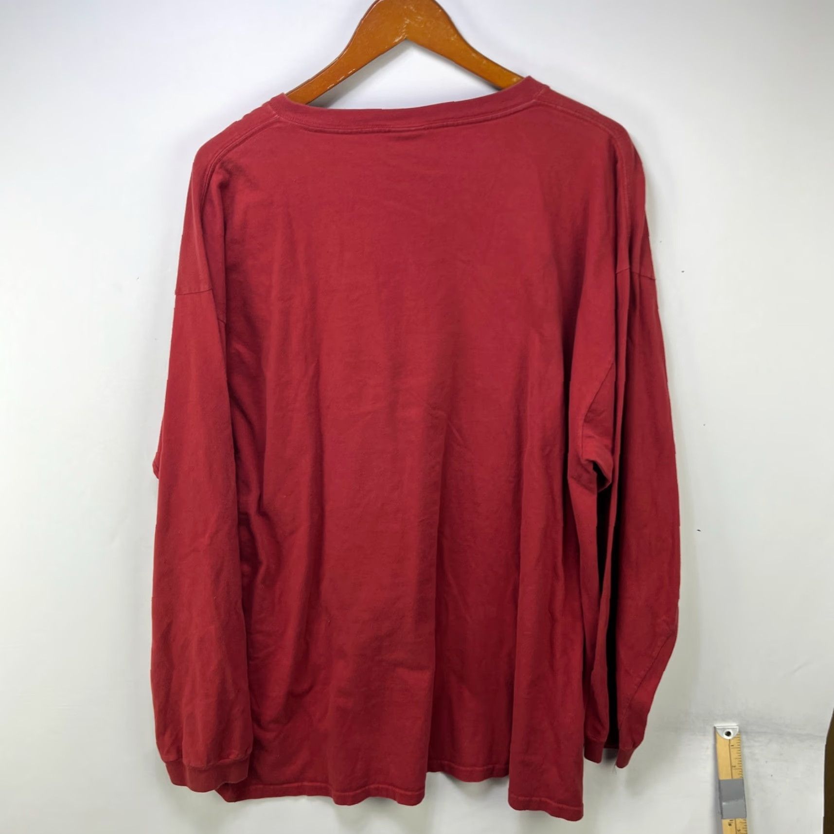 Vintage VINTAGE Marithe Francois Girbaud Long Sleeve Shirt 2XL Men Red Cotton 1990s Logo Pocket Knit 90s Shirt Mens Size US XXL / EU 58 / 5 - 7 Thumbnail