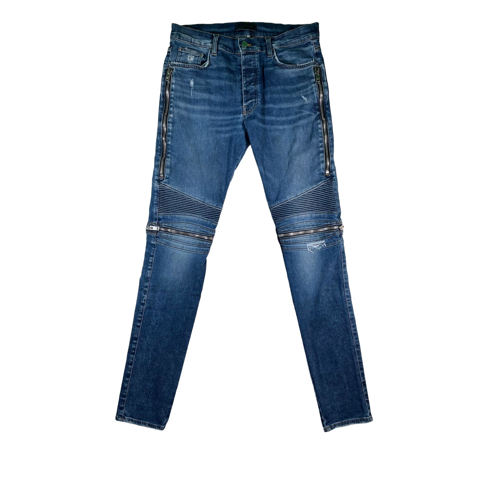 Amiri Amiri MX2 Denim Patch Blue Jeans Size US 36 / EU 52 - 1 Thumbnail