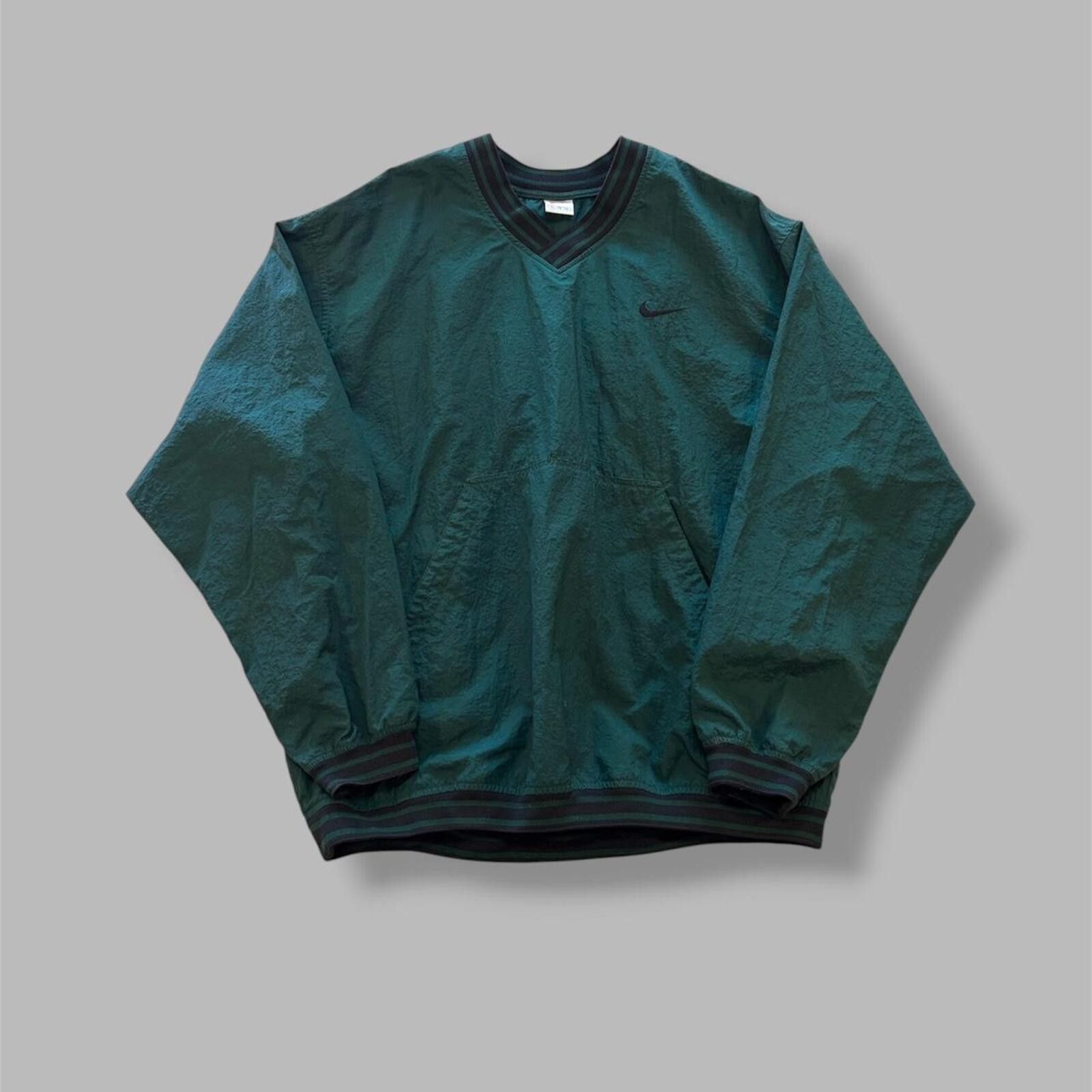 Nike 90s Green Nike Pull Over Windbreaker Size US XL / EU 56 / 4 - 1 Thumbnail