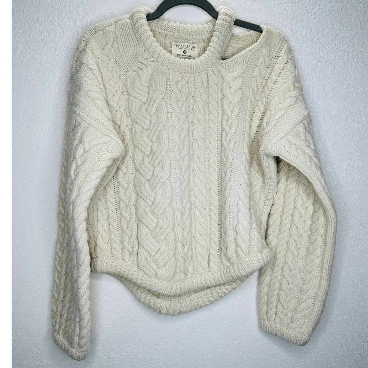 Other Tempest & Bentley Cream Chunky Wool Long Sleeve Sweater M Size M / US 6-8 / IT 42-44 - 4 Thumbnail