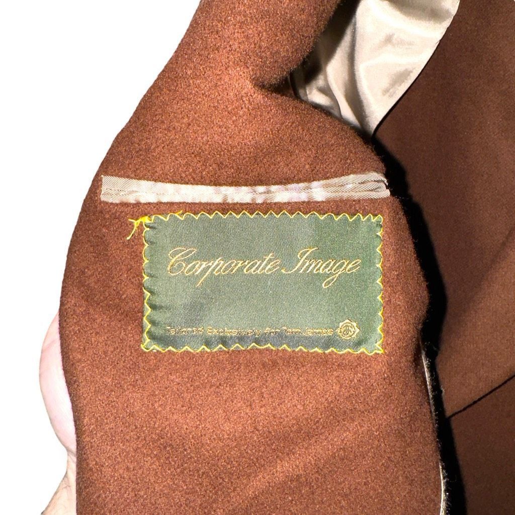 Tom James Tom James Chocolate Brown Tweed Sport Coat Size 42R Size 42R - 2 Thumbnail