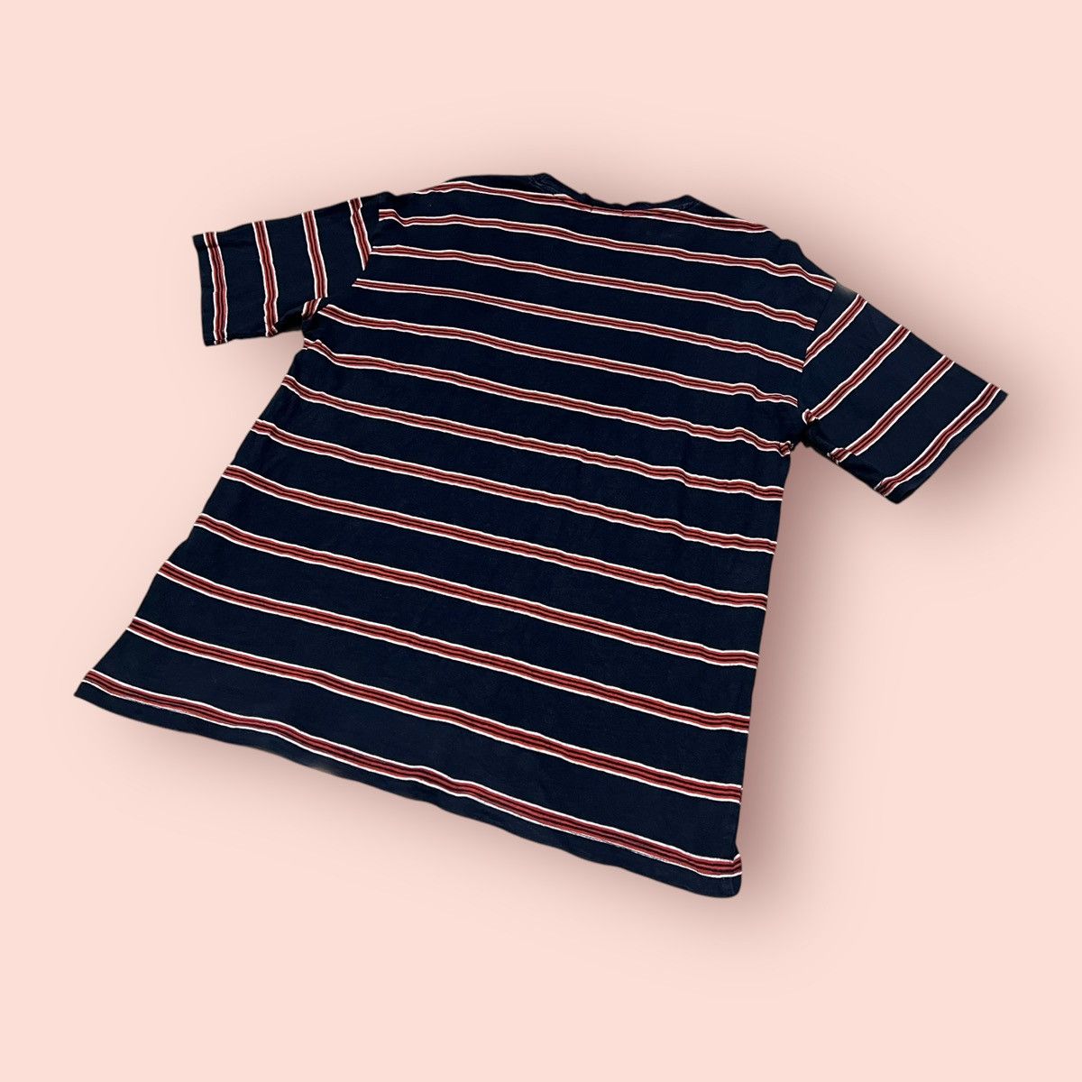 Japanese Brand × Jun Takahashi × Uniqlo VINTAGE GU STRIPED BOXY POCKET TEE Size US L / EU 52-54 / 3 - 11 Thumbnail
