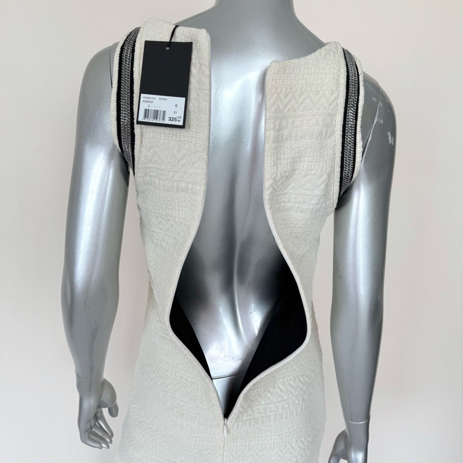 The Kooples NWT The Kooples women tweed white dress size 0 or XS/S 325$ Size XS / US 0-2 / IT 36-38 - 6 Thumbnail