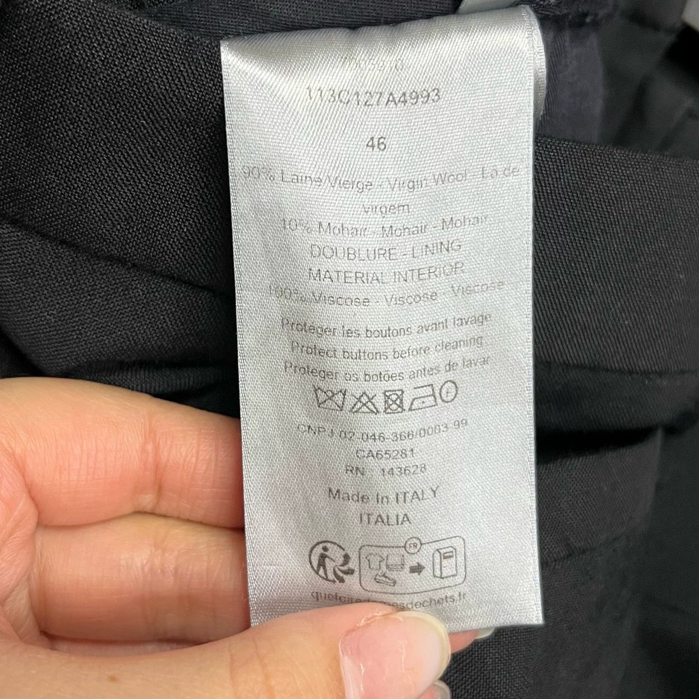 Dior Dior Black Straight Tapered Casual Pants Size US 30 / EU 46 - 4 Thumbnail