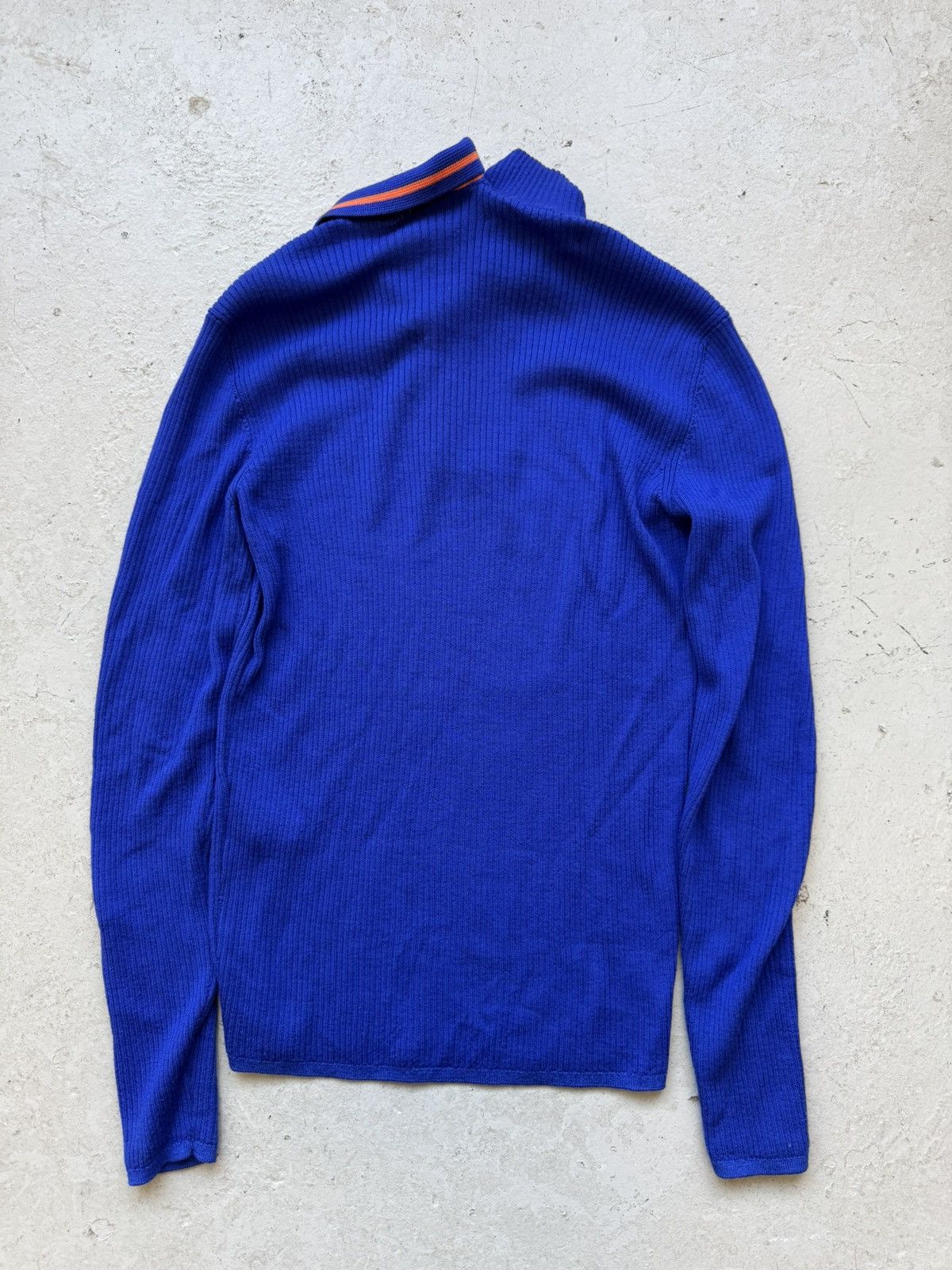Y/Project Y/Project Blue Long Sleeve Polo Size US L / EU 52-54 / 3 - 6 Thumbnail