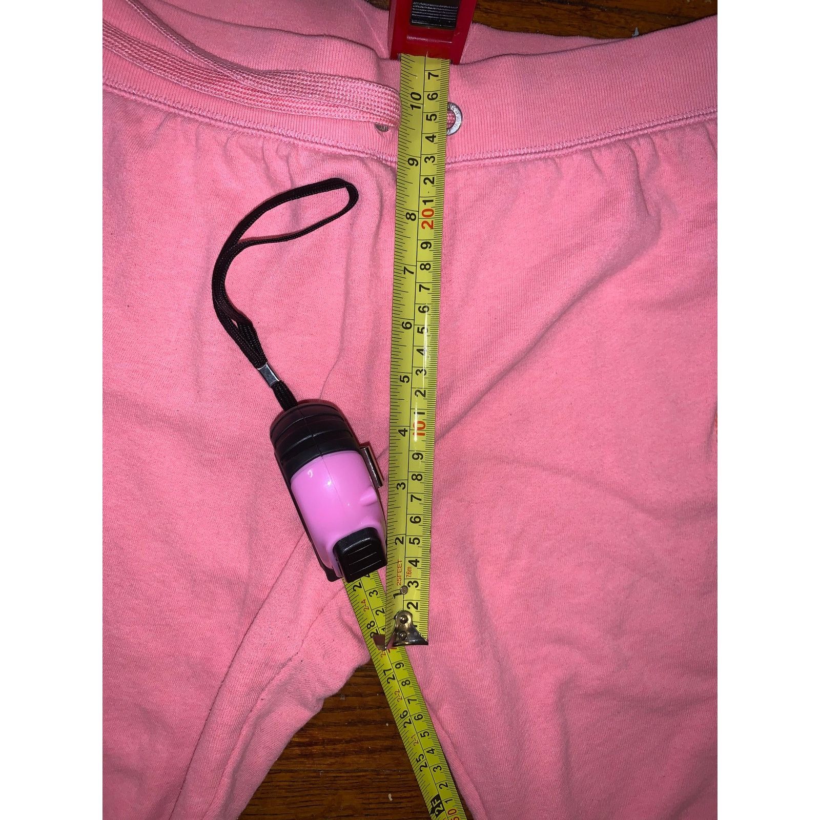 Pink × Victoria's Secret × Vintage VTG Victoria's Secret PINK Flare Sweatpants Y2K Pink Large Size 31" - 9 Thumbnail
