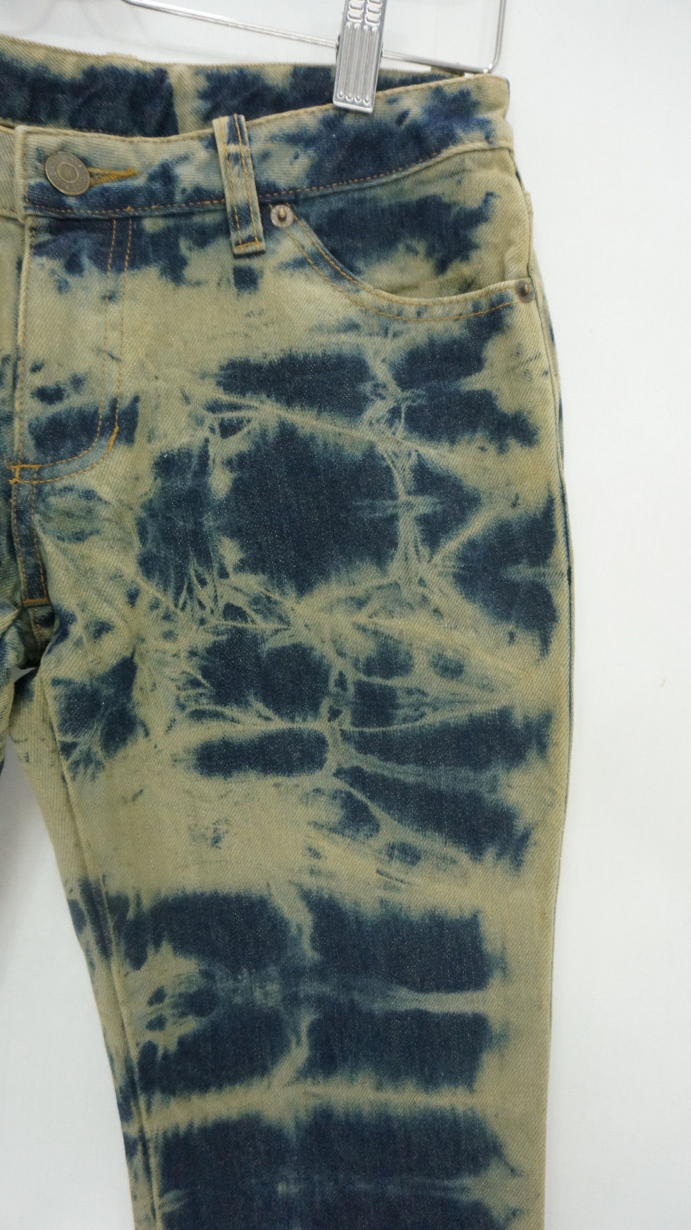 Japanese Brand 🔥 Cecil McBee Acid Wash Flared Women's Jeans Size 27" / US 4 / IT 40 - 4 Thumbnail