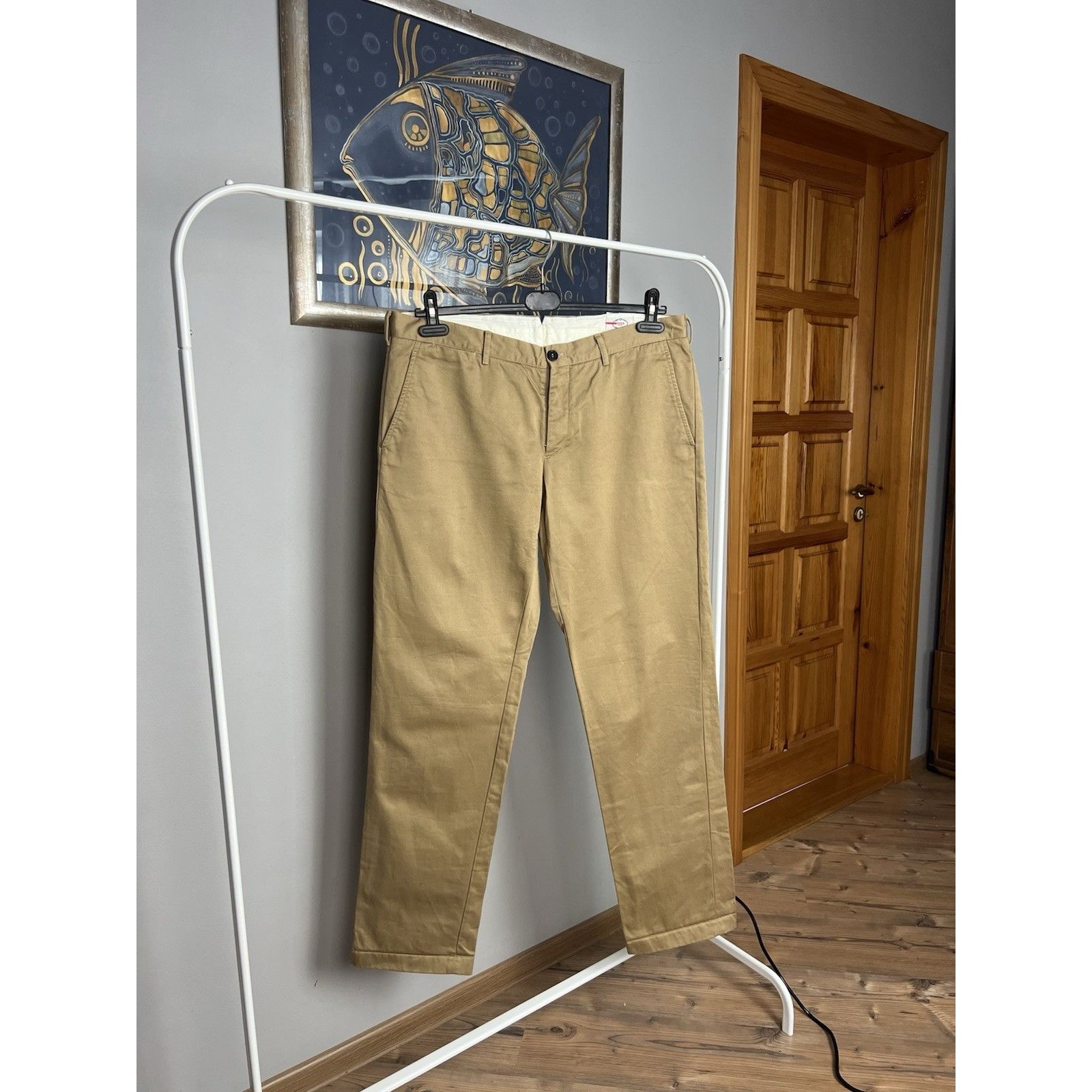 Prada Prada Milano Beige Tab Straight Chino Pants Size 54 Size US 38 / EU 54 - 3 Thumbnail
