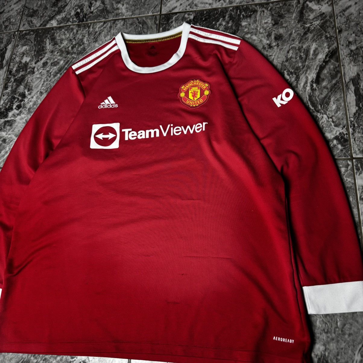 Adidas Manchester United 2021 2022 Official Jersey Long Size US XXL / EU 58 / 5 - 2 Thumbnail