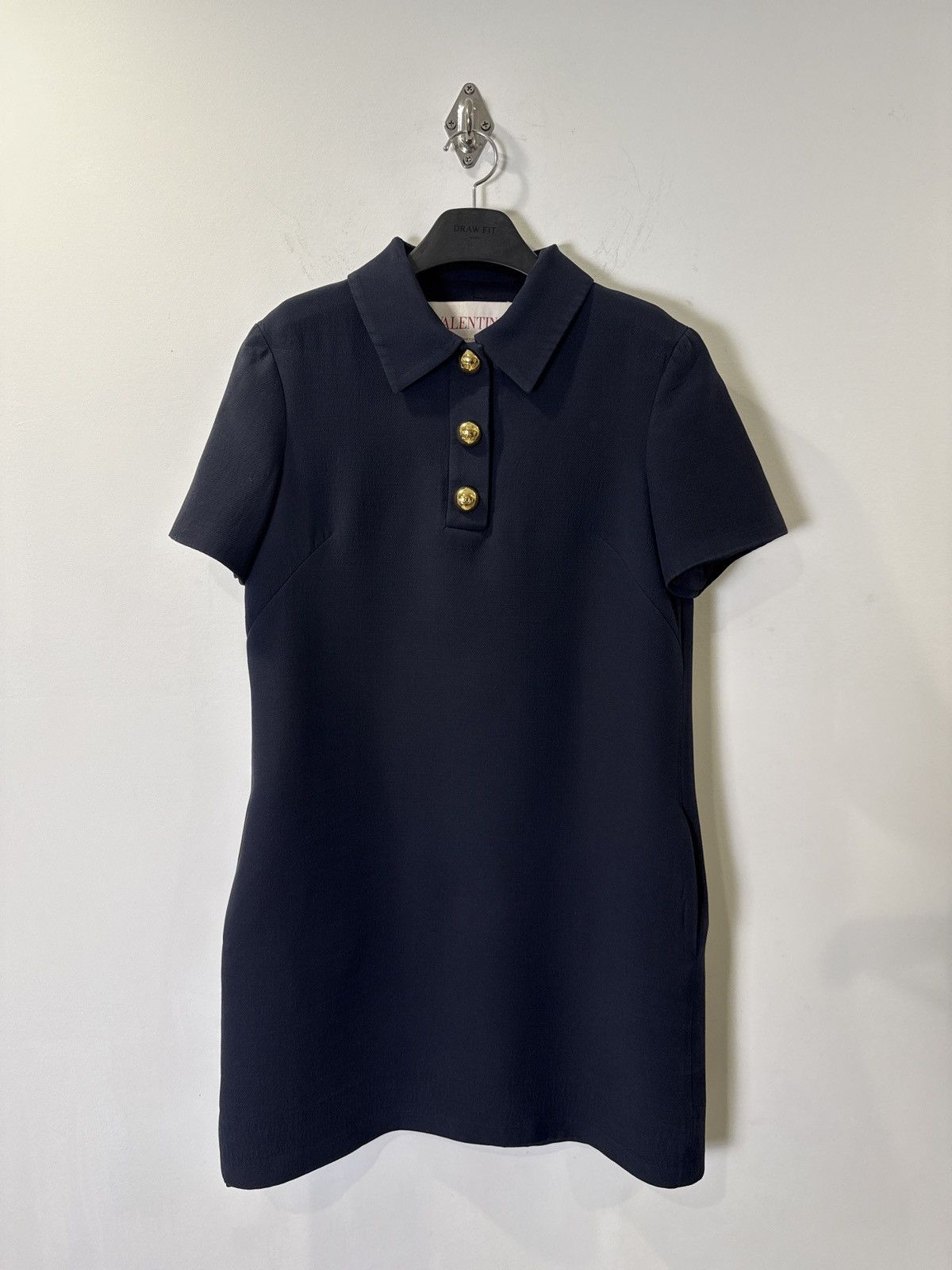 Valentino Valentino Short Sleeve Dress / Polo Style – Navy Size ONE SIZE - 1 Thumbnail