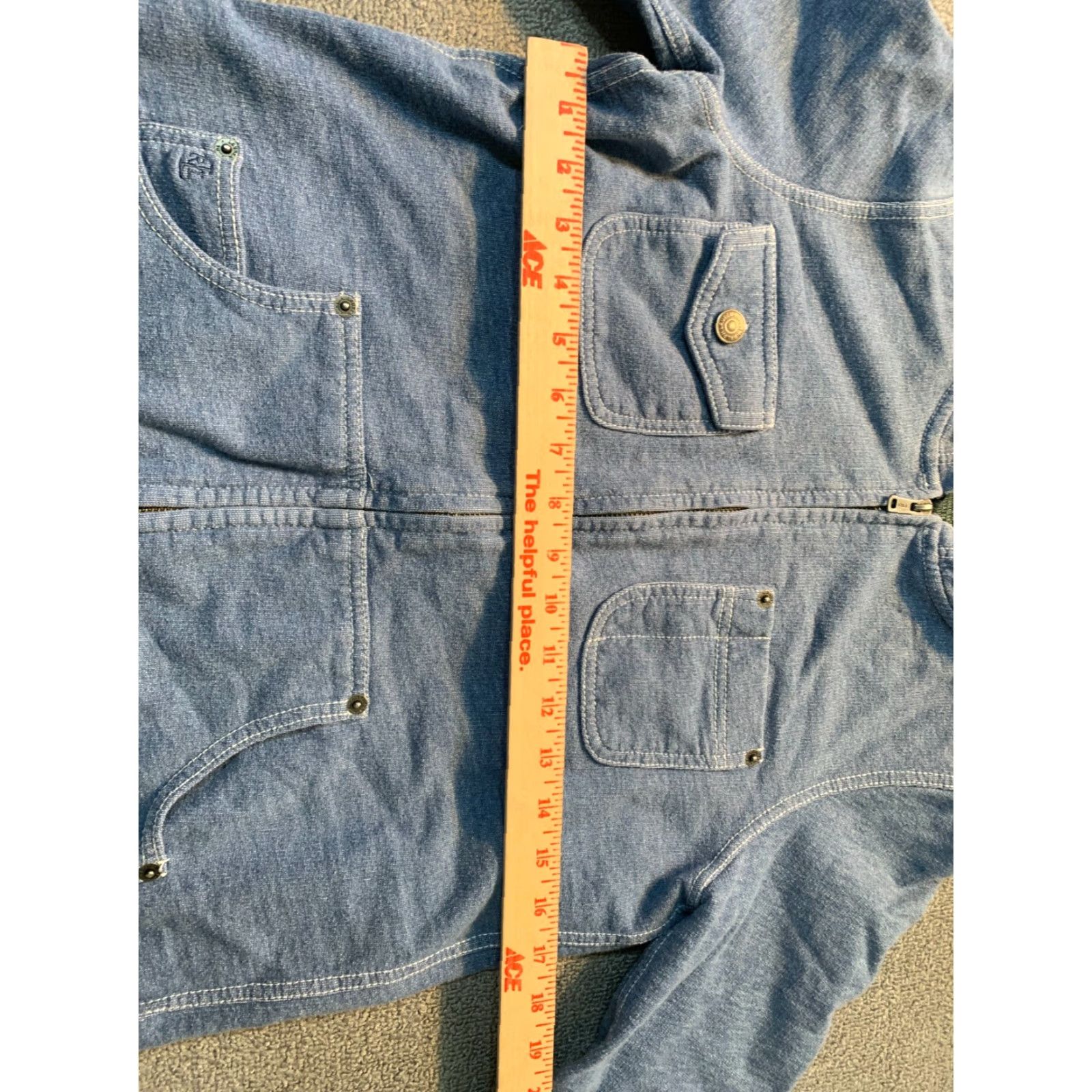 Ralph Lauren VINTAGE Lauren Ralph Lauren Hooded Jacket Womens PP Zip Blue Long Sleeve pockets Size XXS / US 00 / IT 34 - 5 Thumbnail