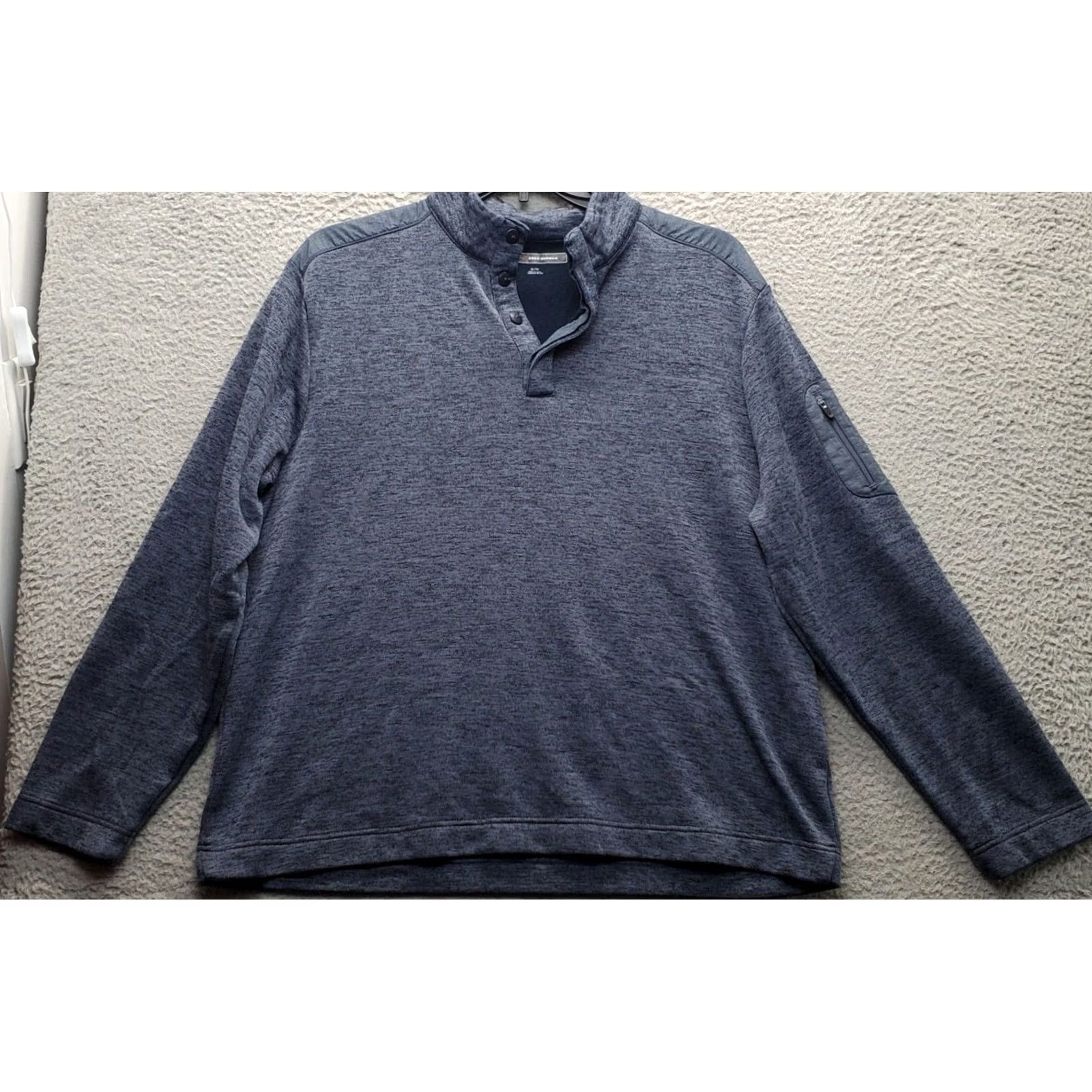 Vintage Greg Norman Sweatshirt Mens XL Gray Fleece Lined Relaxed Golf Performance Pullover Shirt Womens? Size US XL / EU 56 / 4 - 2 Thumbnail