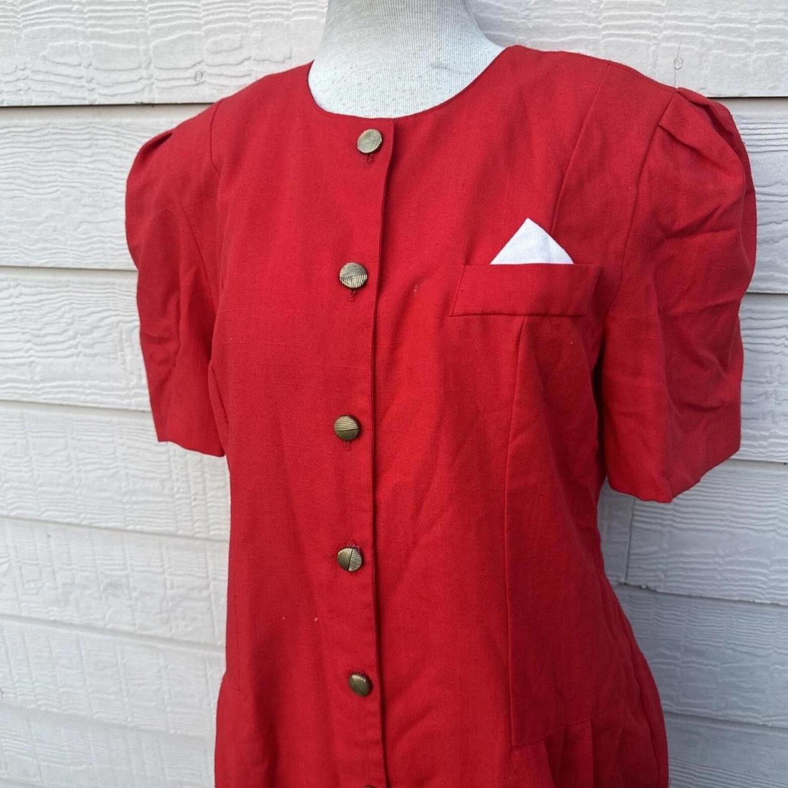 Other PERIWINKLE Dress Women Size M Suit Dress Vintage Red Size M / US 6-8 / IT 42-44 - 2 Thumbnail