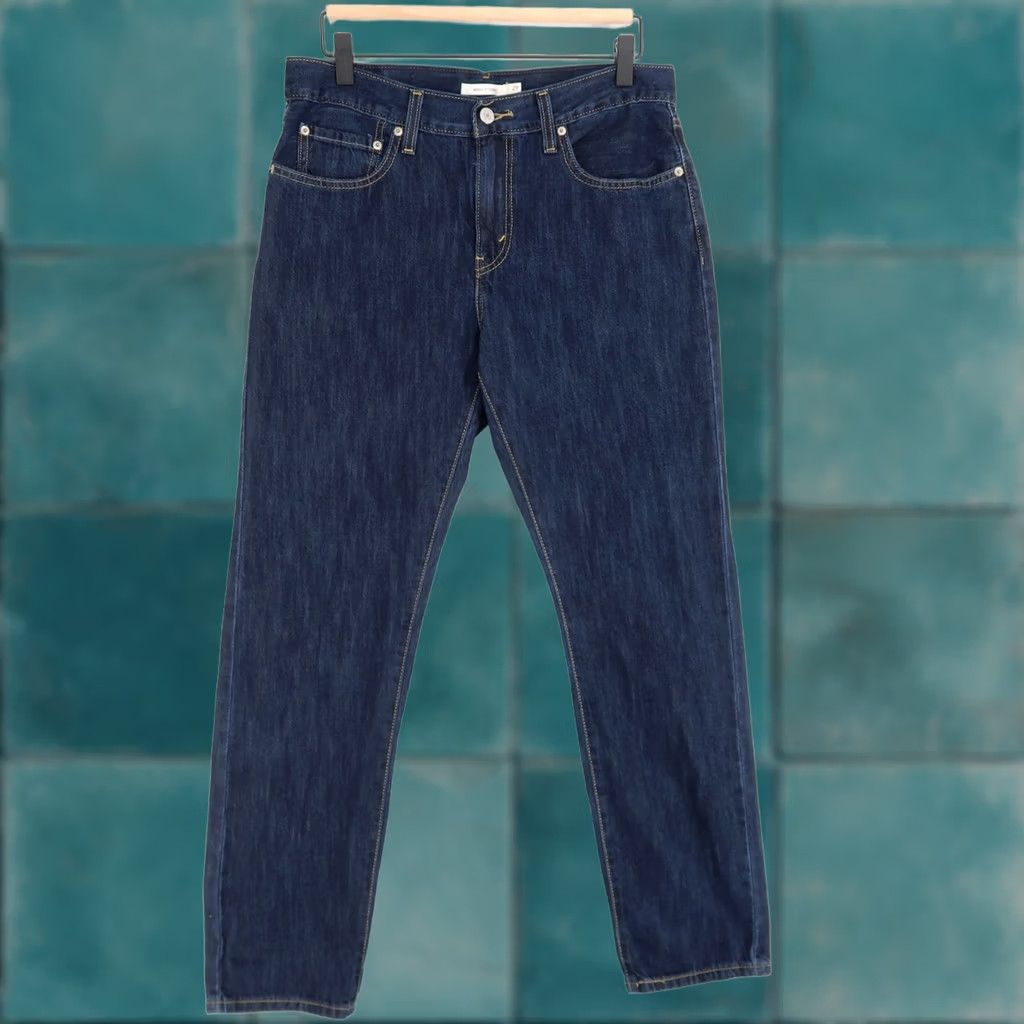 Levi's Levis Middy Straight Jeans Women 29 Dark Blue Mid Rise Regular Inseam 29 Pockets Cotton Denim Size 29" - 1 Thumbnail