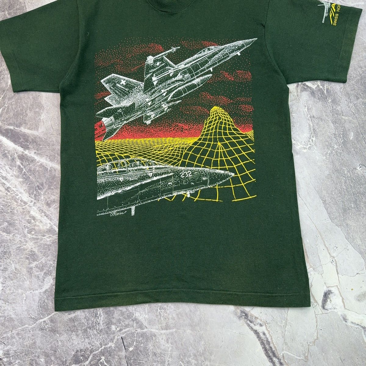 Arts & Science × Vintage Vintage Super Hornet F/A - 18 T shirt USA Military 90s Size US M / EU 48-50 / 2 - 11 Thumbnail