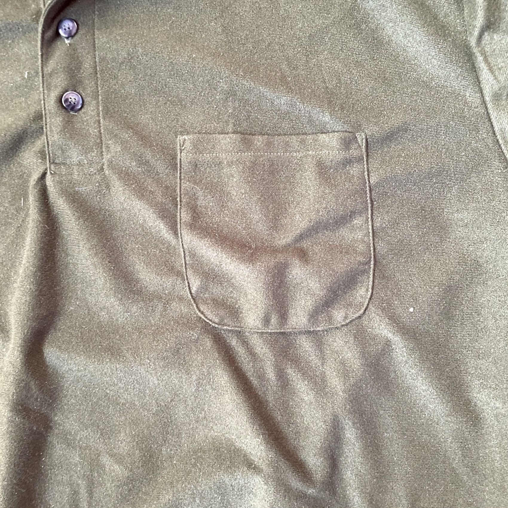 Haband VINTAGE Haband Polo Shirt Dark Forest Green 90s XL Long Sleeve Men Shirt XS? Size US XL / EU 56 / 4 - 3 Thumbnail