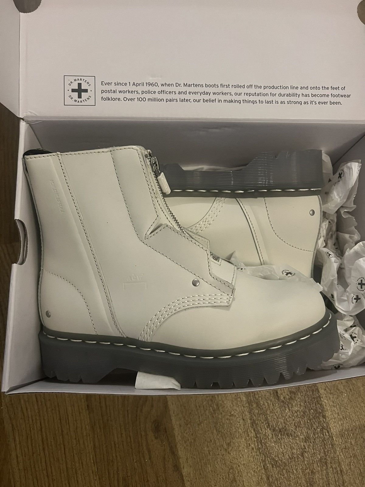 Leather Boots Dr Martens Coralia Venice White Doc Martens Coralia