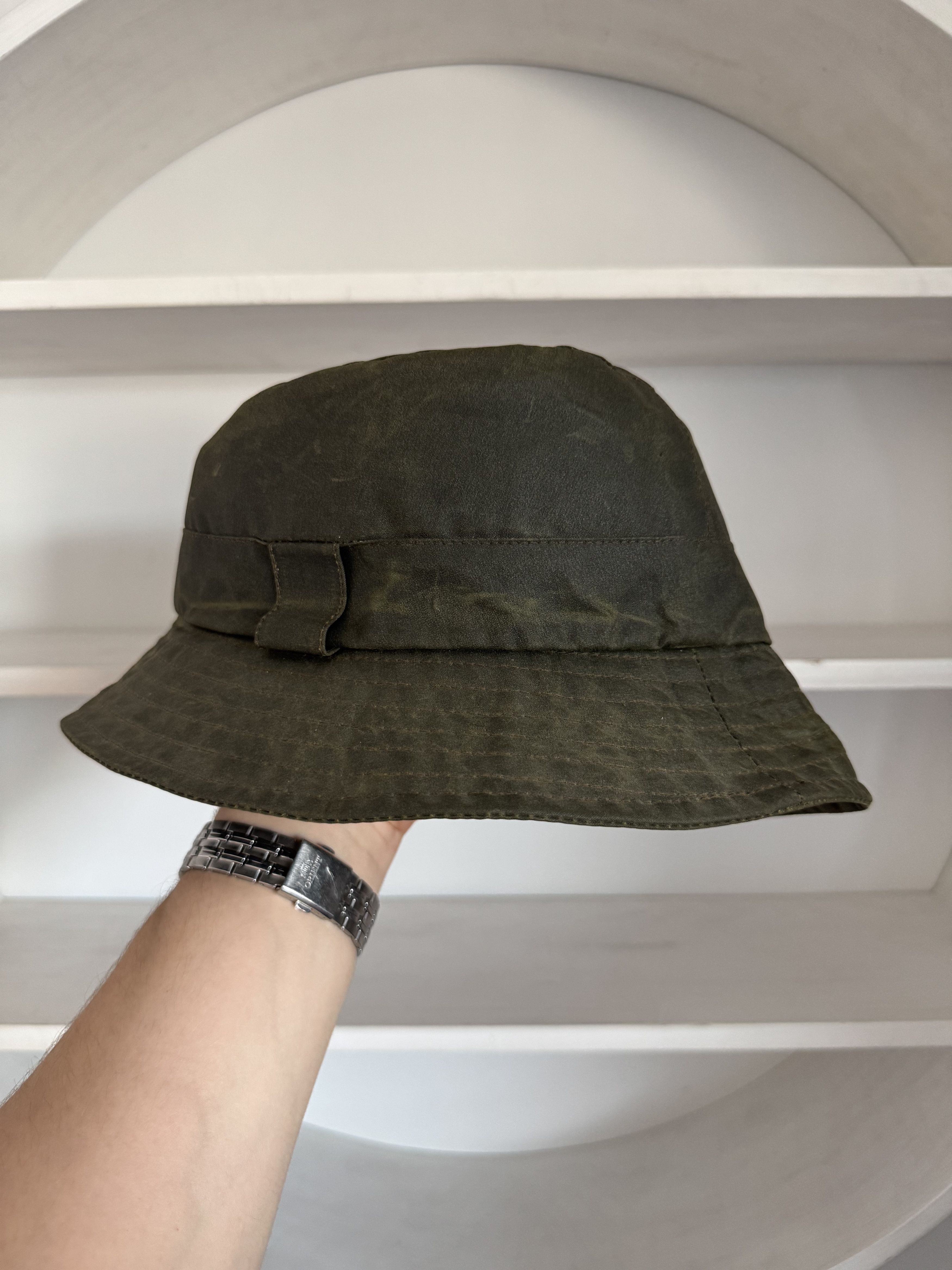 Barbour BARBOUR A115 Waxed Green Sage Sports Hat Scotland Size S Size 30 - 1 Thumbnail
