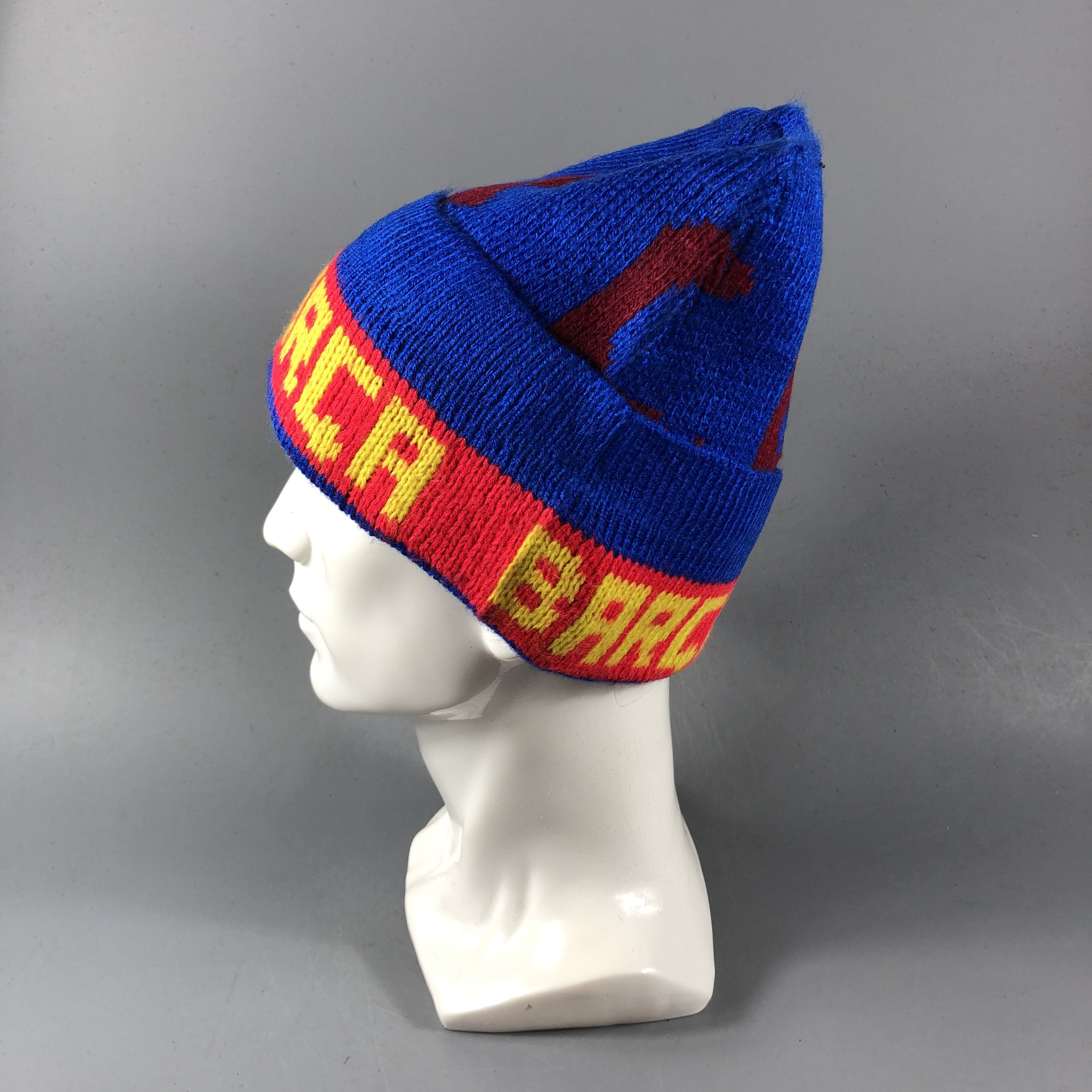 Vintage Forca Barca Beanie Snowcap Snow Hat B744 Size ONE SIZE - 2 Thumbnail