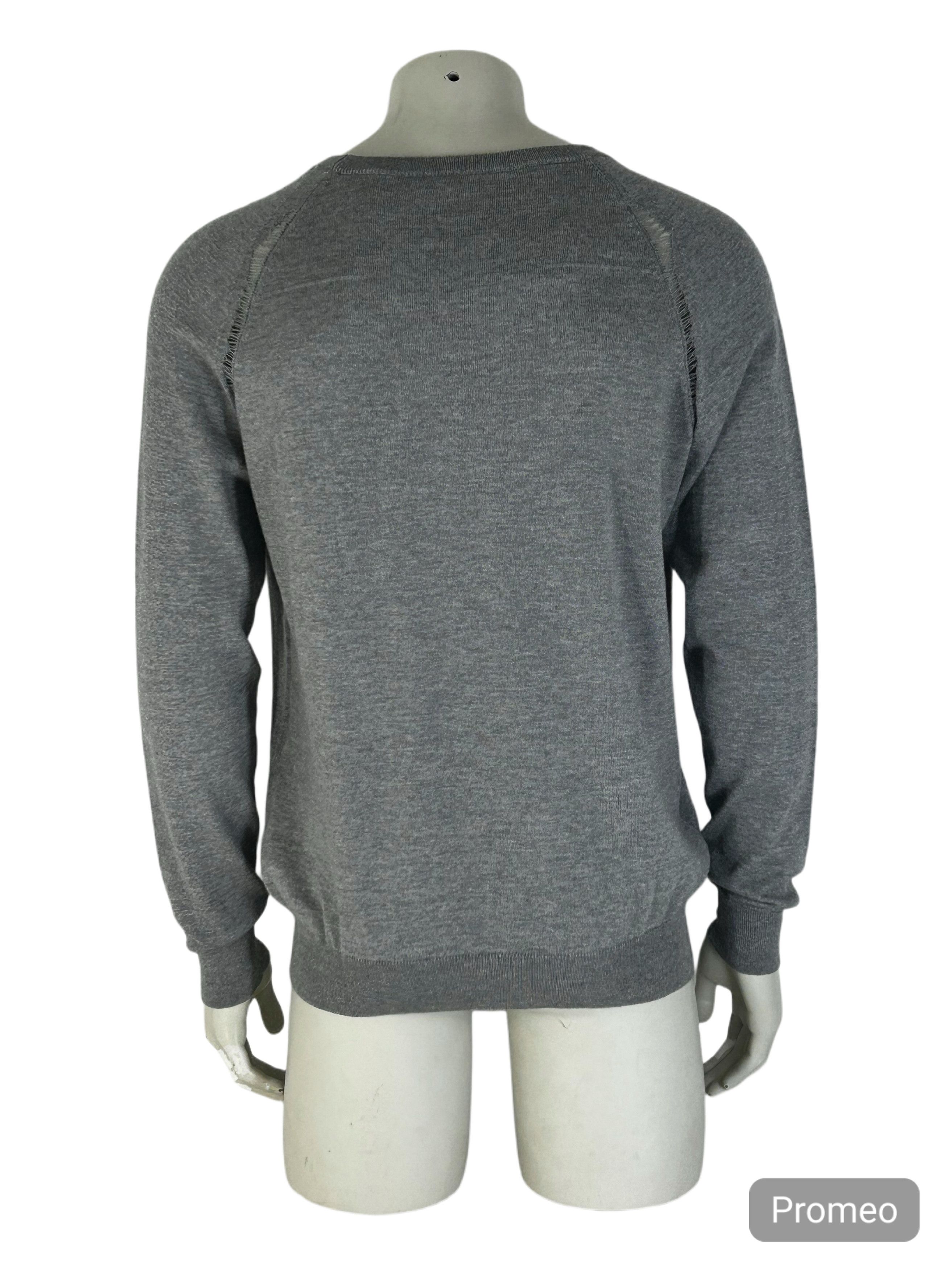 Dior DIOR HOMME DESTROYED DETAIL RAGLAN SHOULDER KNIT Size US XL / EU 56 / 4 - 3 Thumbnail
