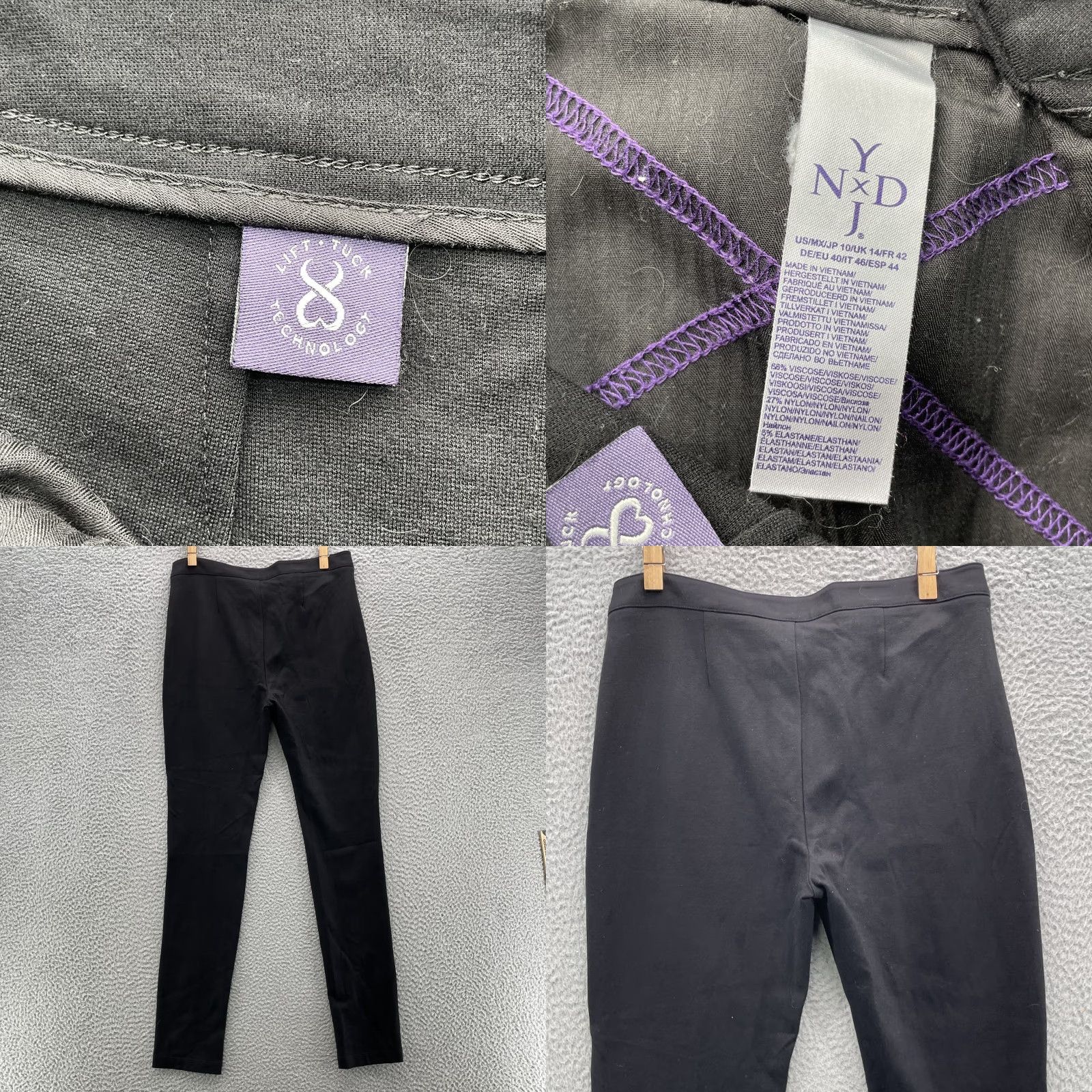 NYDJ NYDJ Jegging Women's 10 Black Lift Tuck Academia Performance Y2k Office Classic Shaping Stretch Classic Fit 32x31 Jeans Mens? Size 32" / US 10 / IT 46 - 8 Thumbnail