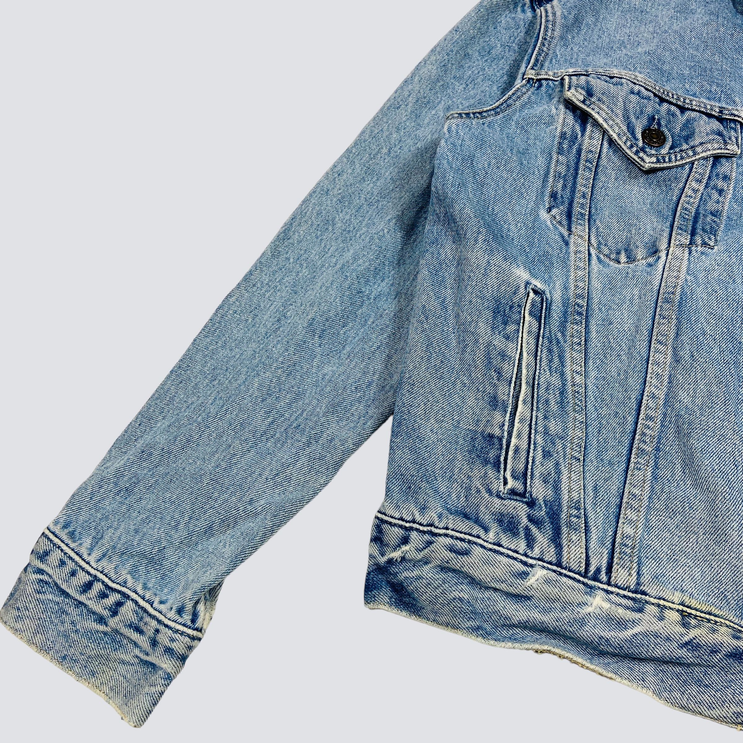 Levi's 1990s BABY BLUE AMAZING LEVIS BOXY FIT JEANS JACKET - № 2127 Size US L / EU 52-54 / 3 - 6 Thumbnail