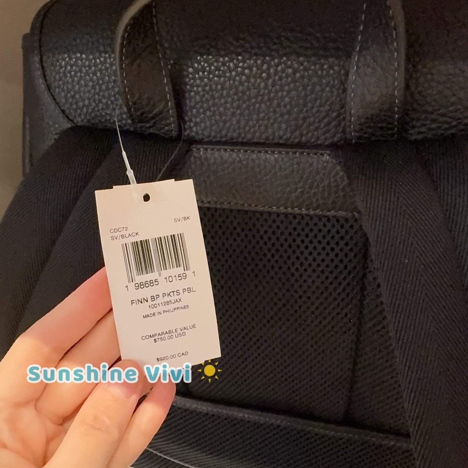 Coach NWT Coach Finn Backpack CDC72 Soft Pebble Leather Black Size ONE SIZE - 4 Thumbnail