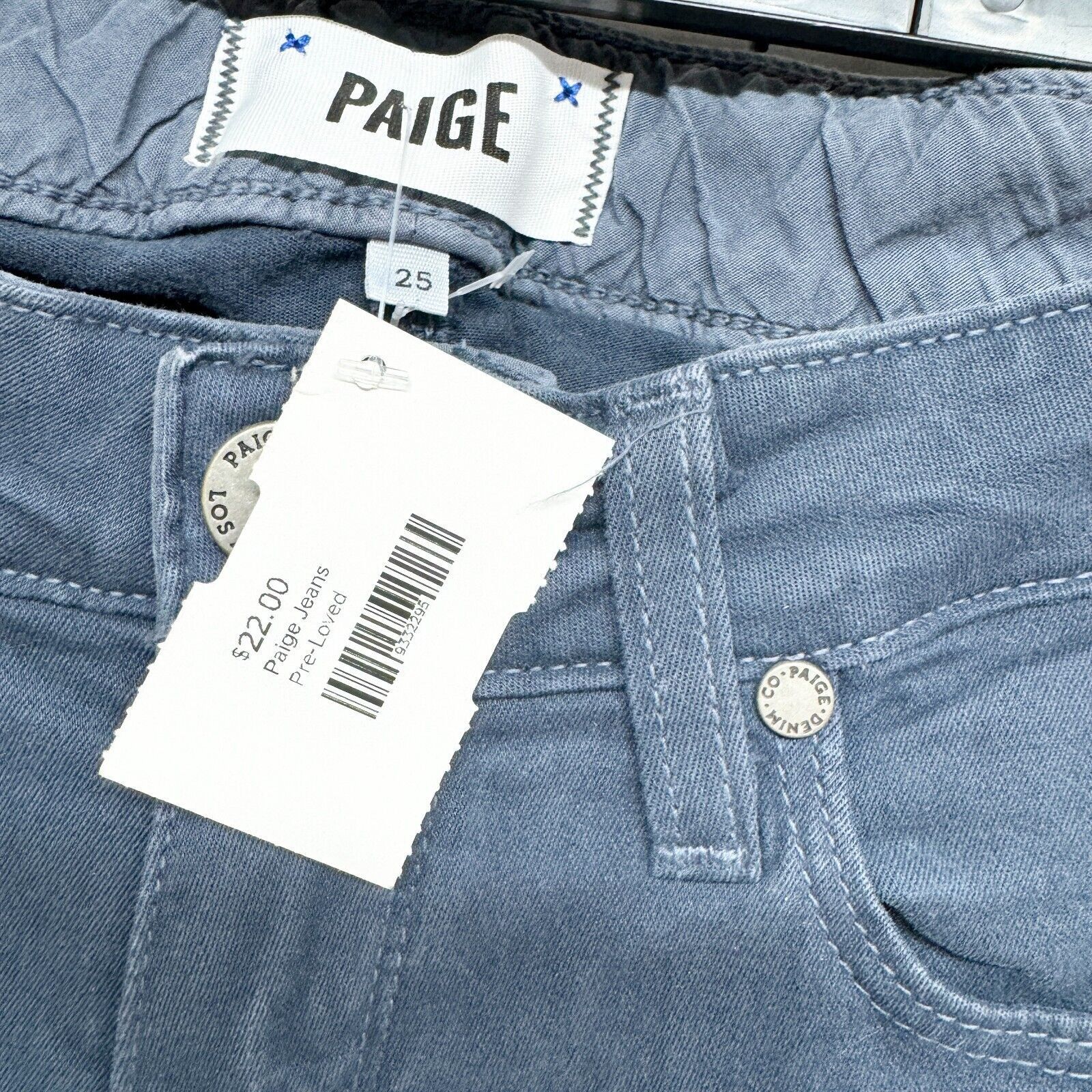 Paige Paige Jeans Sz 25 Mid Rise Blue Ankle Cut Skinny Equestrian Size 25" / US 0 / IT 36 - 3 Thumbnail