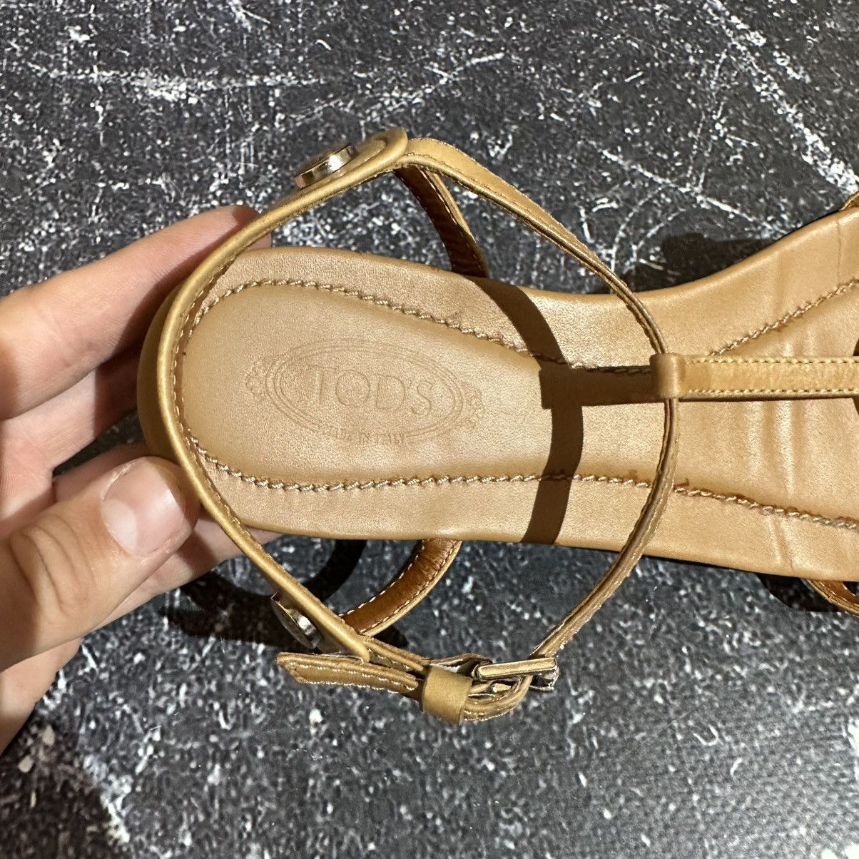 Tod's TOD’S - Women’s Leather Sandals Size 38 Size US 8 / IT 38 - 13 Thumbnail