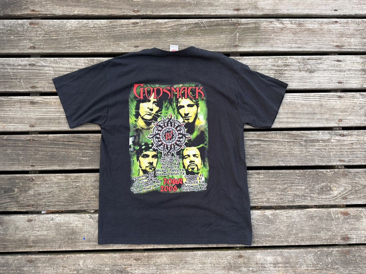 Fruit Of The Loom × Vintage Godsmack 2006 Concert Shirt Size US XL / EU 56 / 4 - 5 Thumbnail
