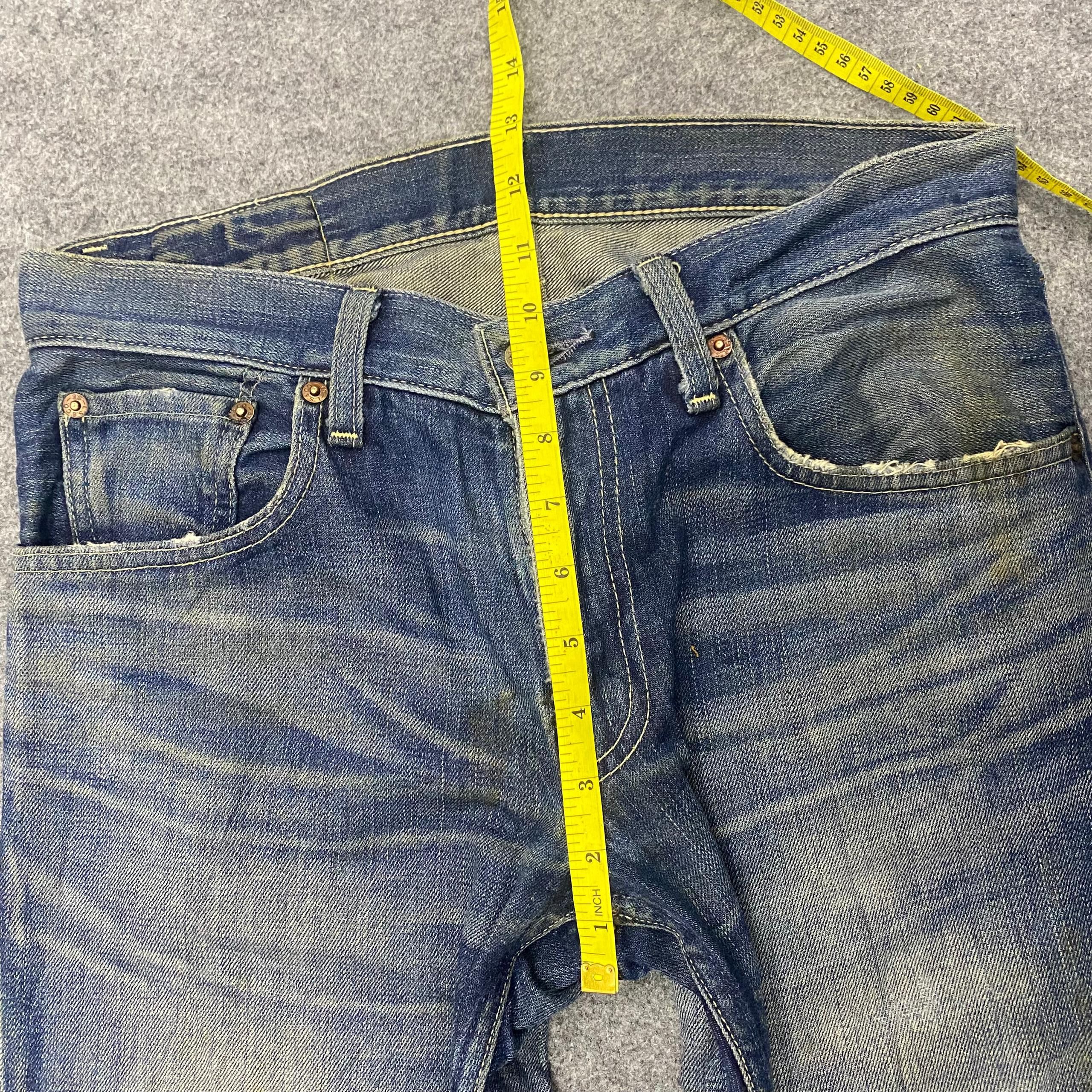 Levi's Vintage Levis 503 Distressed Denim Kurt Cobain Style Size US 30 / EU 46 - 7 Thumbnail