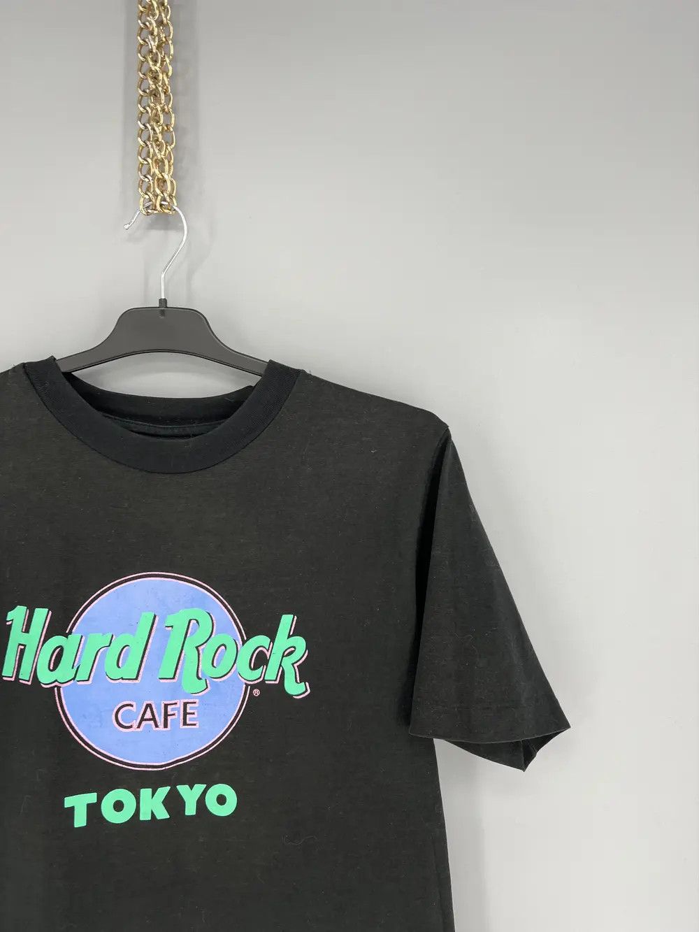 Band Tees Vintage 90s Hard Rock Cafe Tokyo Single Stitch CropTop Shirt Size L / US 10 / IT 46 - 5 Thumbnail
