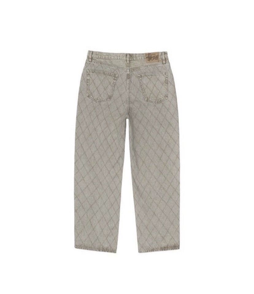 Rare × Streetwear × Stussy Stussy Quilted BigOl Denim Pant Sand 