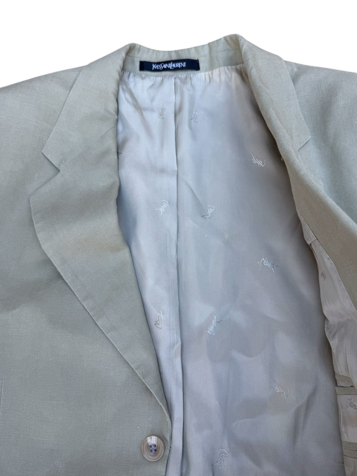 Saint Laurent Paris Saint laurent beige blazer mens Size US L / EU 52-54 / 3 - 2 Thumbnail