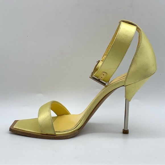 Alexander McQueen Alexander McQueen Ankle Strap Satin Heel Sandal Size US 10 / IT 40 - 5 Thumbnail