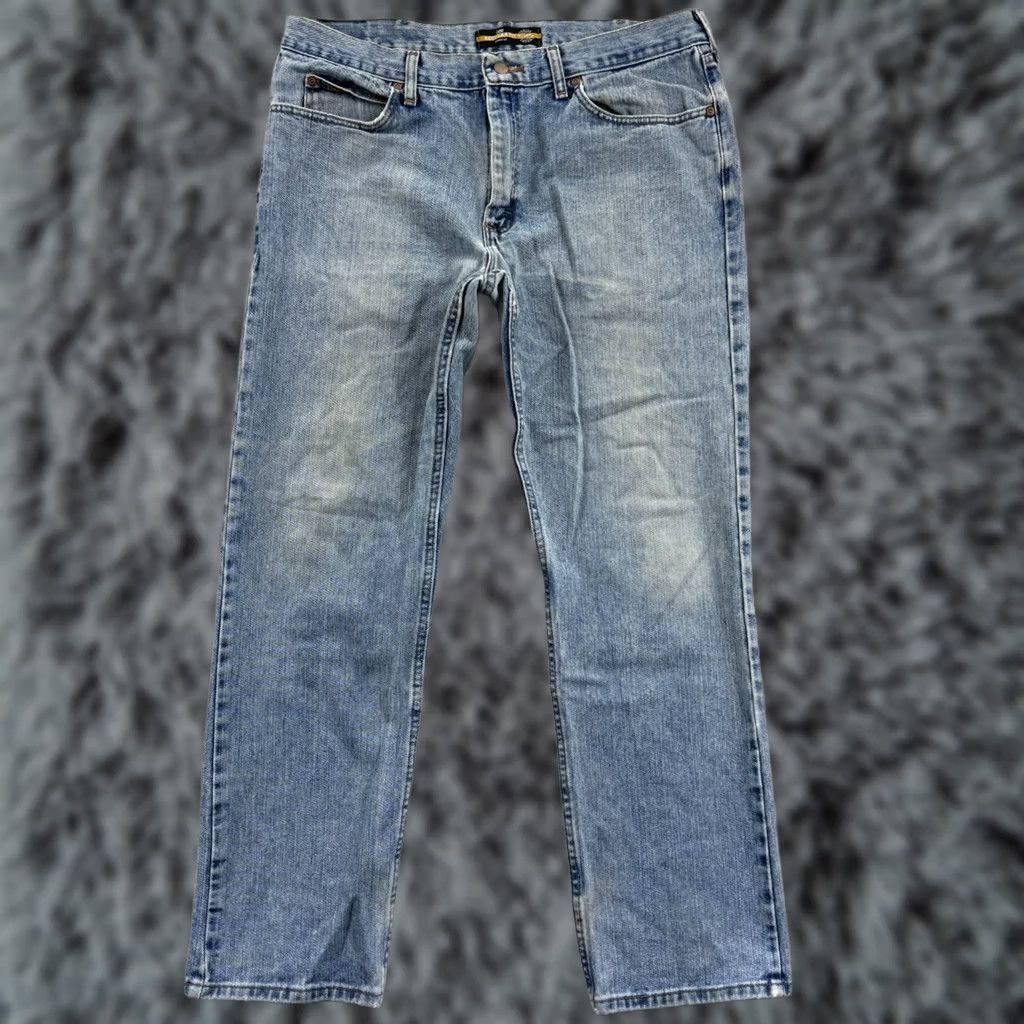 Lee Lee Jeans Mens 38x32 Blue Regular Fit Straight Leg Denim Grunge Skater Workwear Size US 38 / EU 54 - 1 Thumbnail