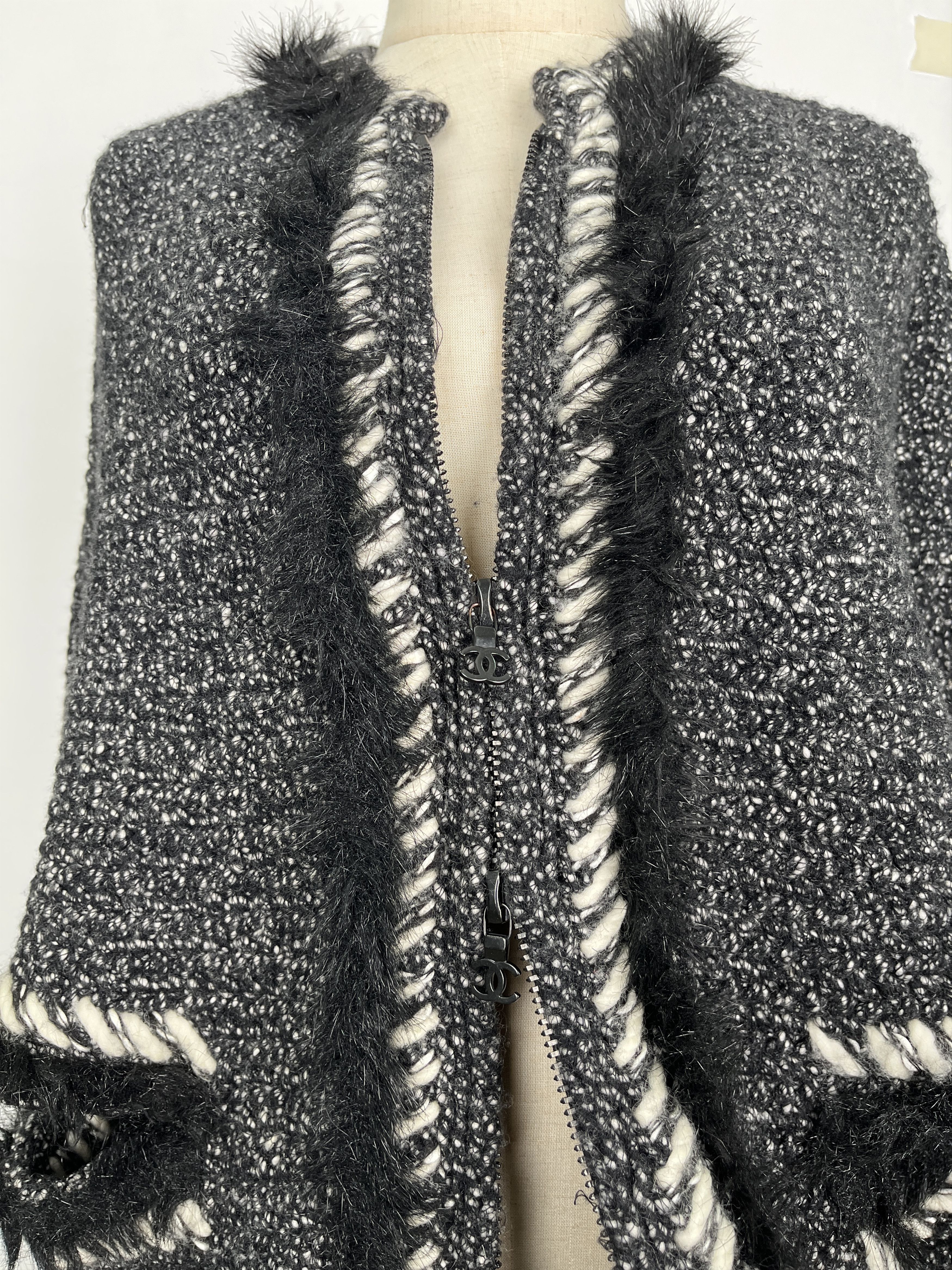 Chanel Chanel Black Cashmere Open Cardigan With Stitch Details Size XS / US 0-2 / IT 36-38 - 6 Thumbnail