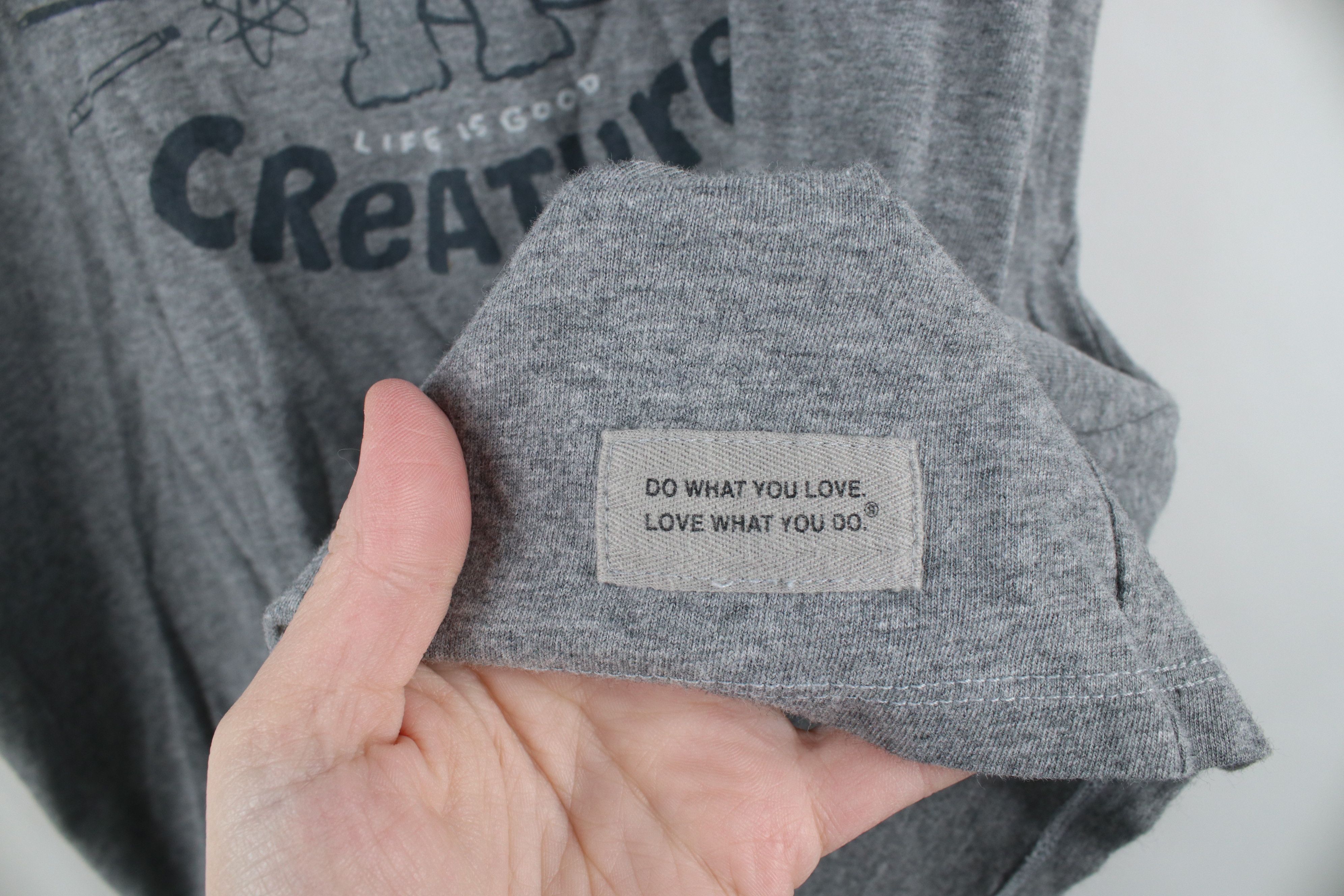 Life is Good × Vintage Life Is Good Teacher Creature Short Sleeve T-Shirt Gray Size XL / US 12-14 / IT 48-50 - 5 Thumbnail