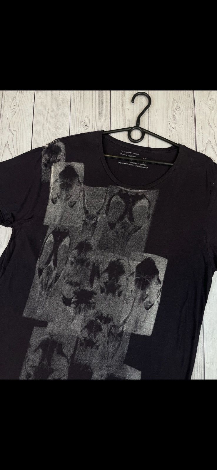 Allsaints Vintage Allsaints tee logo rare size XL distressed Size US XL / EU 56 / 4 - 2 Thumbnail