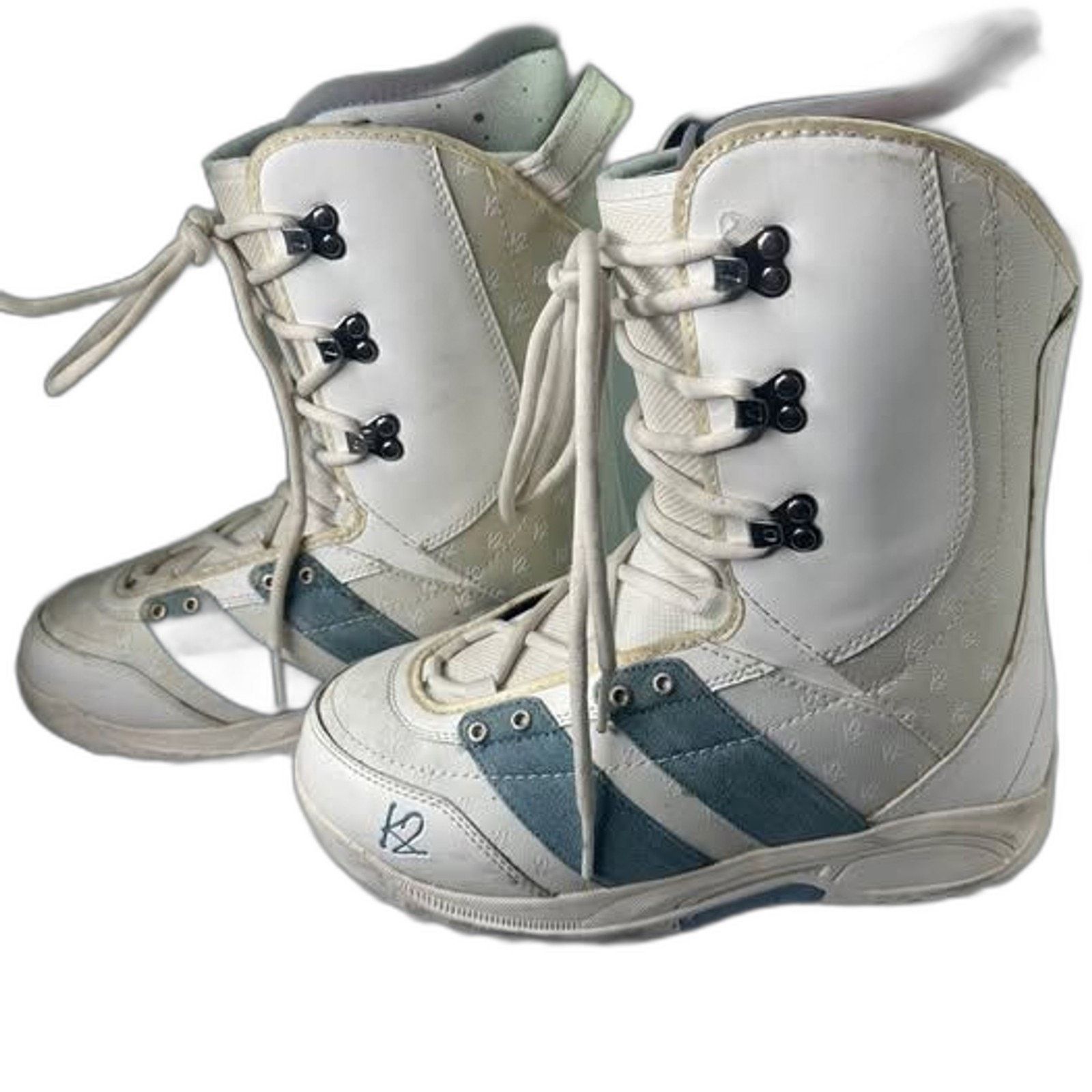 K2 K2 Mink White Snowboard Boots Womens Size:9 Light Blue Denim Size US 9 / IT 39 - 1 Thumbnail