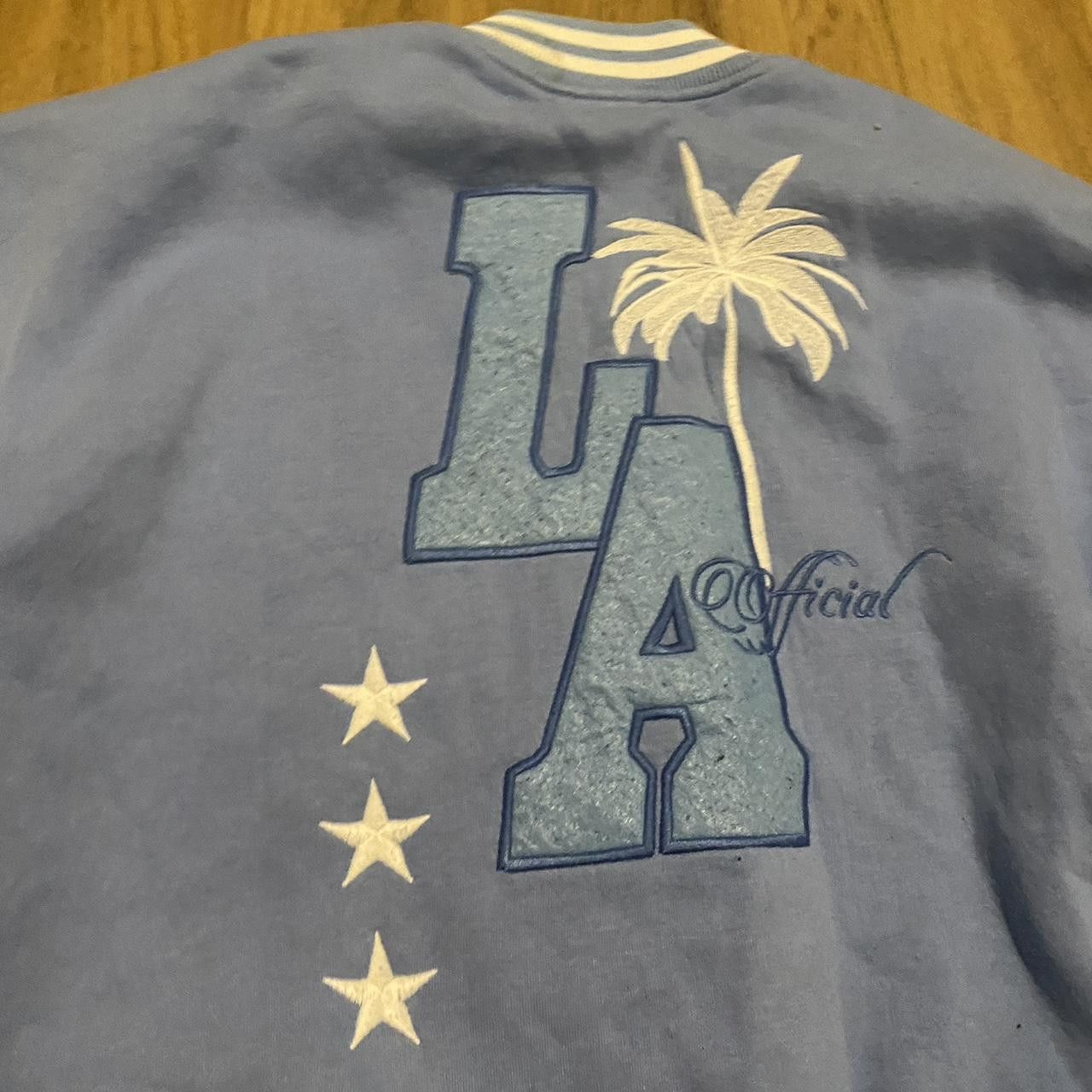 Other Blue and white LA Ripped Varsity Jacket #Varsity Size US L / EU 52-54 / 3 - 4 Thumbnail