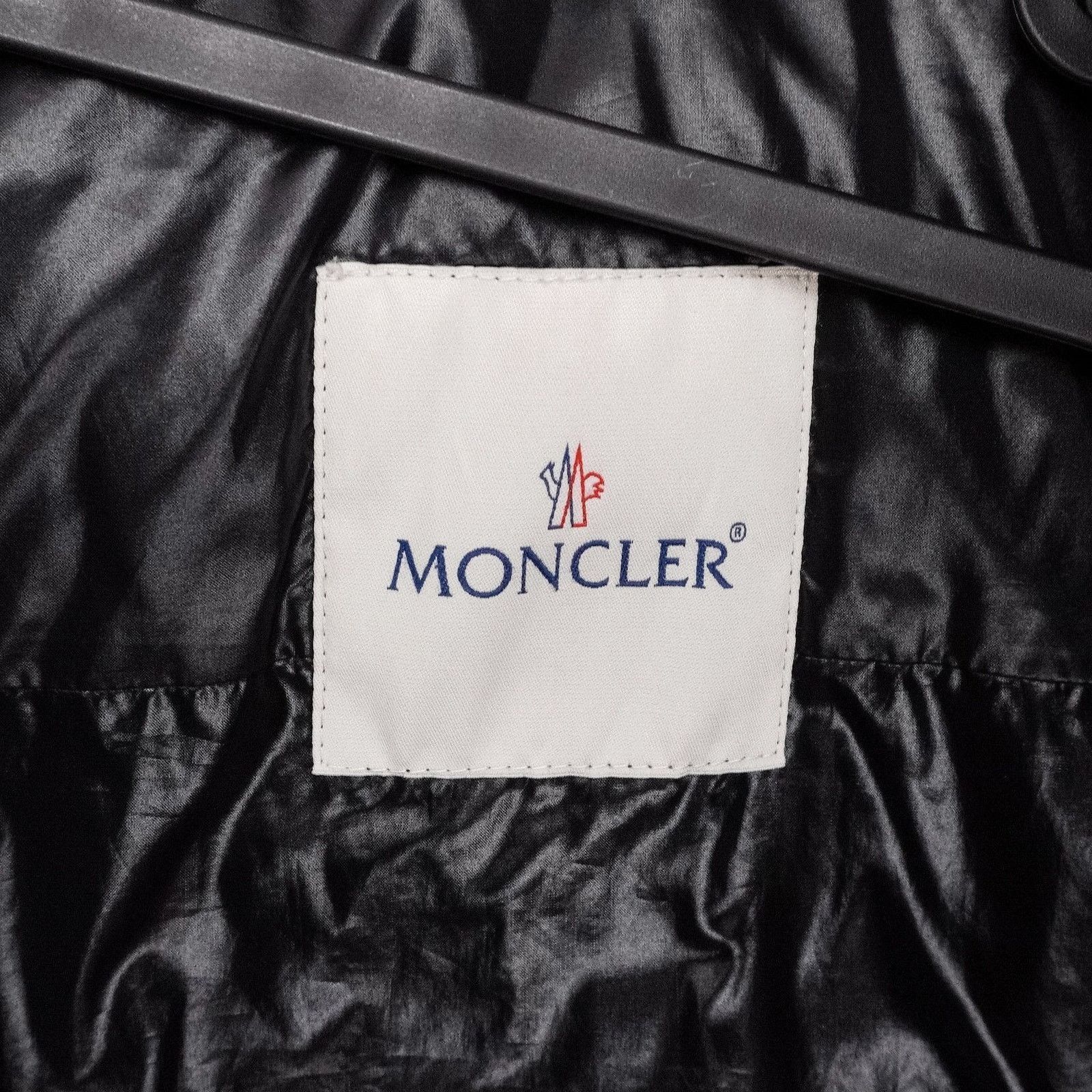 Moncler Vintage Moncler Biker Black Logo Down Puffer Jacket Size US S / EU 44-46 / 1 - 10 Thumbnail