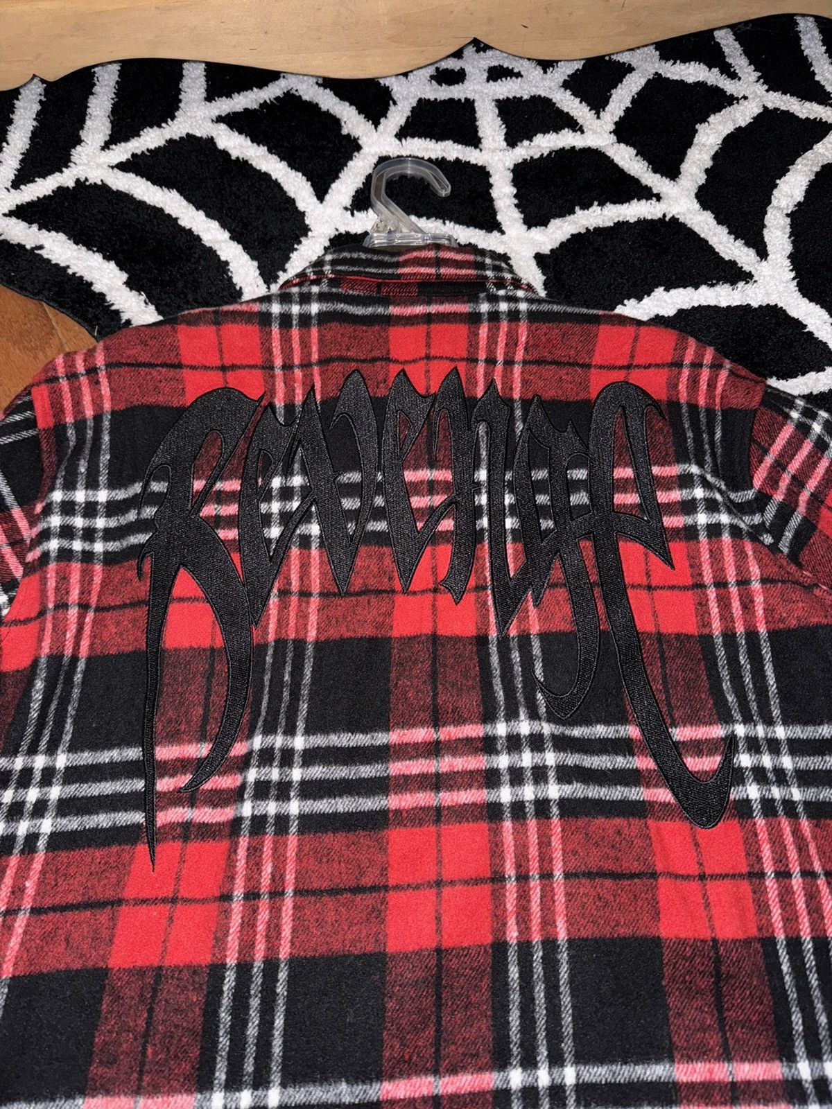 Revenge Red Embroidered Revenge Flannel Size US M / EU 48-50 / 2 - 4 Thumbnail